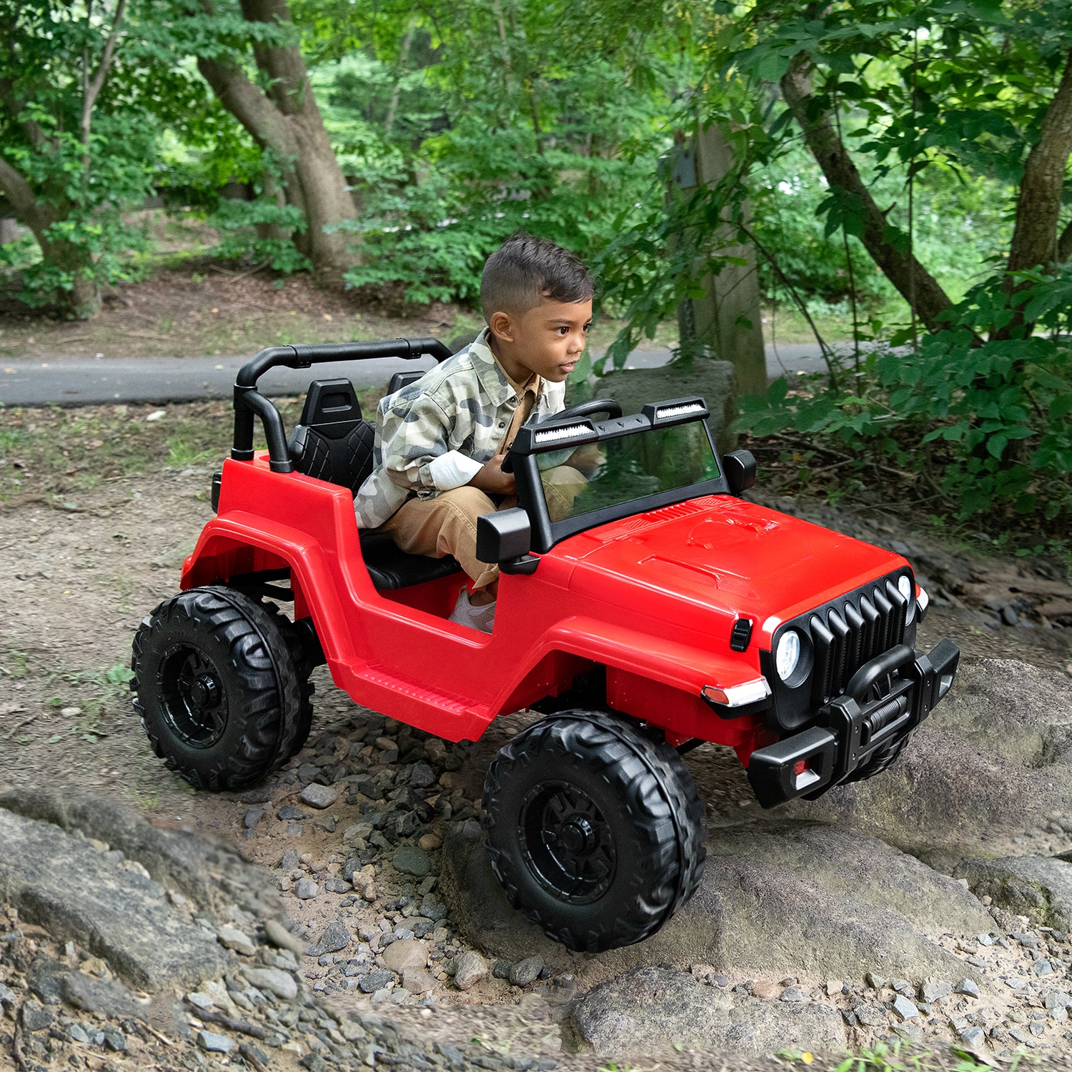 Safara Ride On Car for Kids - 12V Electric Battery Powered Toy Vehicle with Remote Control - Perfect for Outdoor Play, Birthday Gifts & Backyard Fun