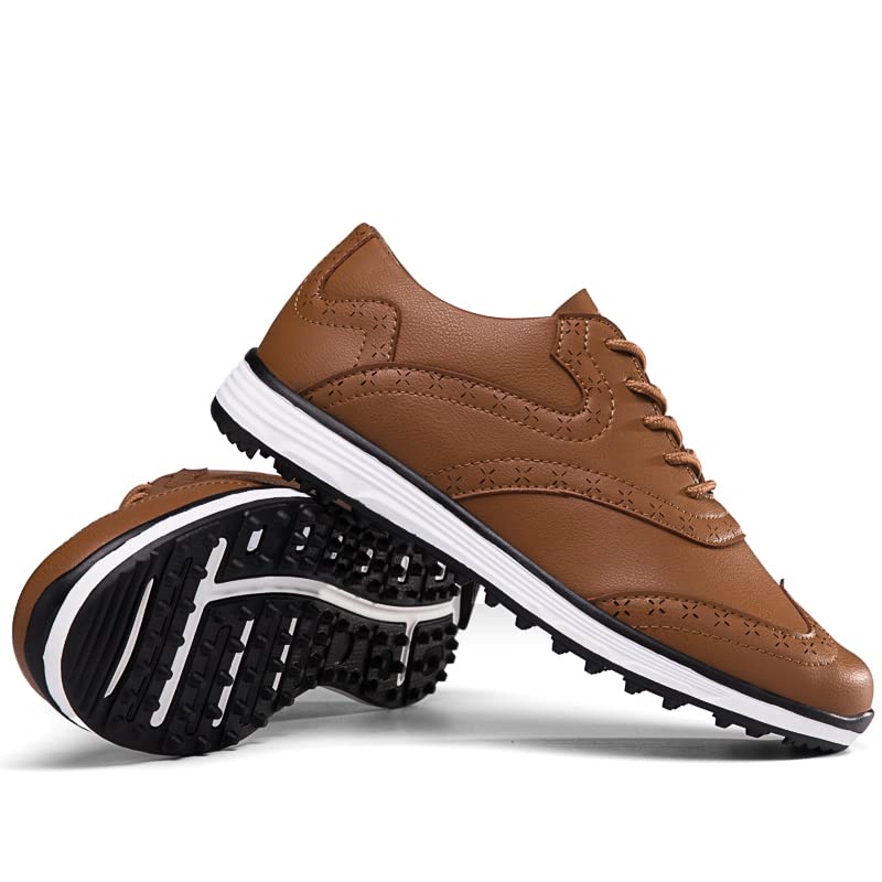 TauLene Men's Spikeless Waterproof Golf Shoes - Lightweight Professional Walking Footwear for Outdoor Golfing | Perfect for Casual Play, Practice & Comfortable All-Day Wear