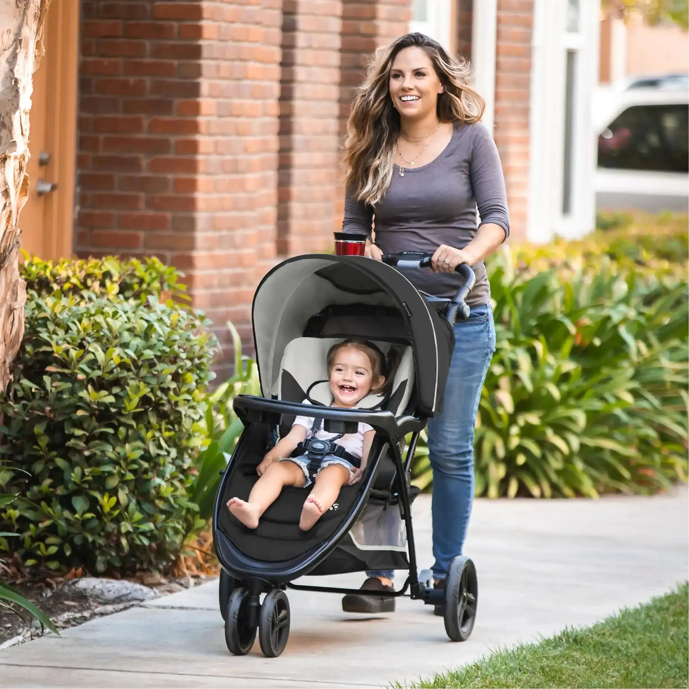 EZ Ride Stroller Travel System with EZ Lift™ Infant Car Seat - Desert Tan (Walmart Exclusive) | Lightweight Baby Stroller & Car Seat Combo for Newborns | Perfect for Travel, Shopping & Daily Walks