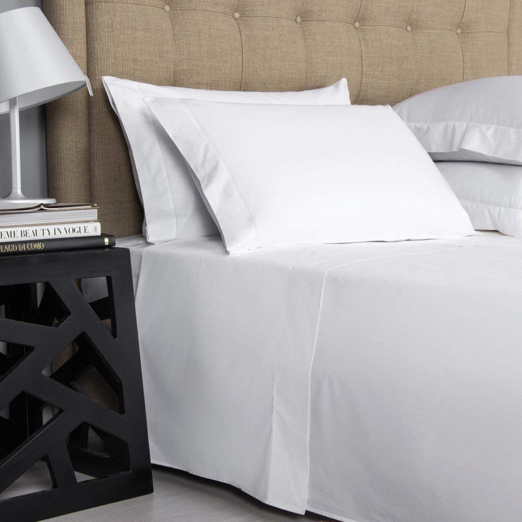 600 Thread Count 100% Egyptian Cotton Deep Pocket Sheet Set - 4 Piece Twin Size (21