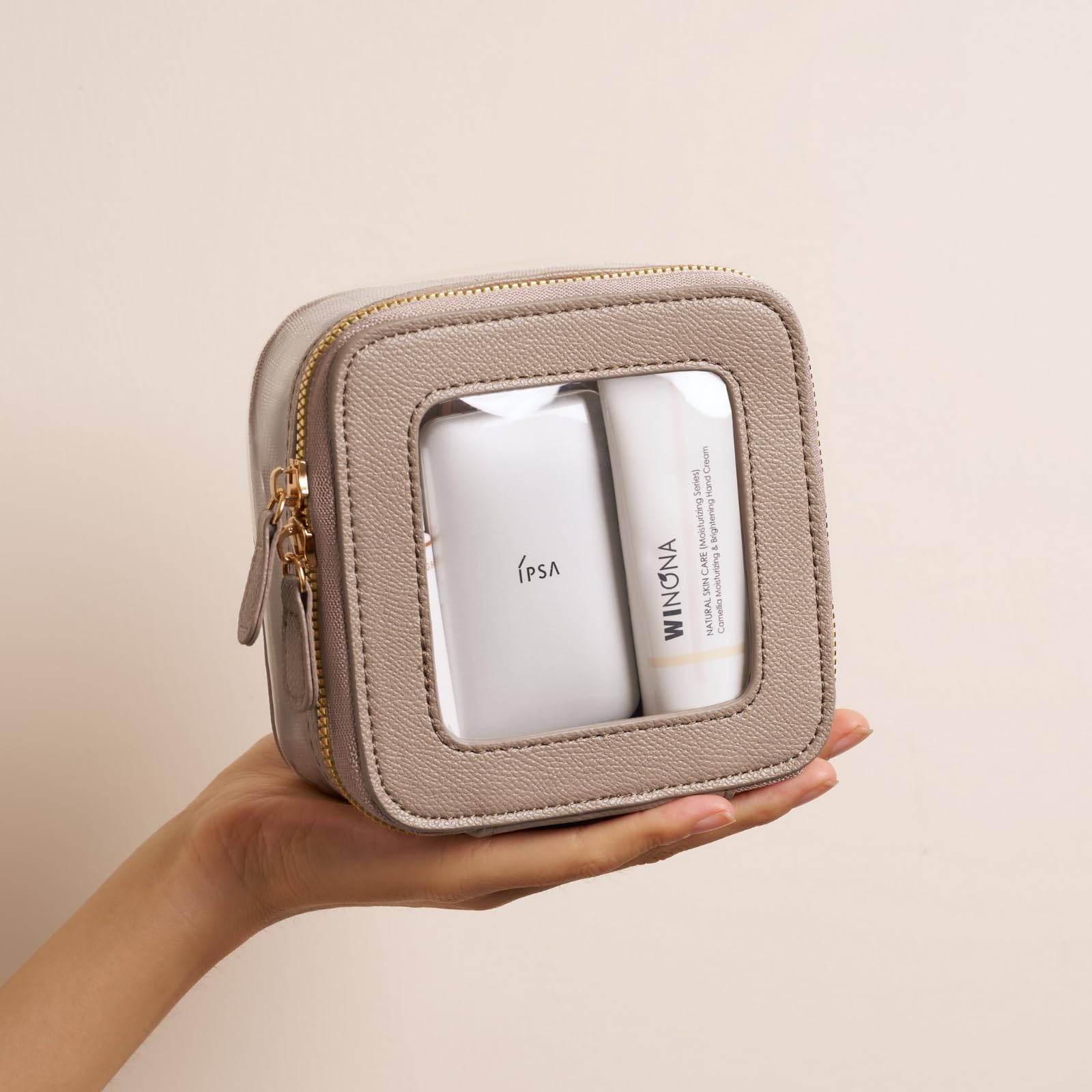 3-Piece Clear Cosmetic Bag Set - Travel Toiletry Organizer for Women | Portable Makeup Essentials Storage