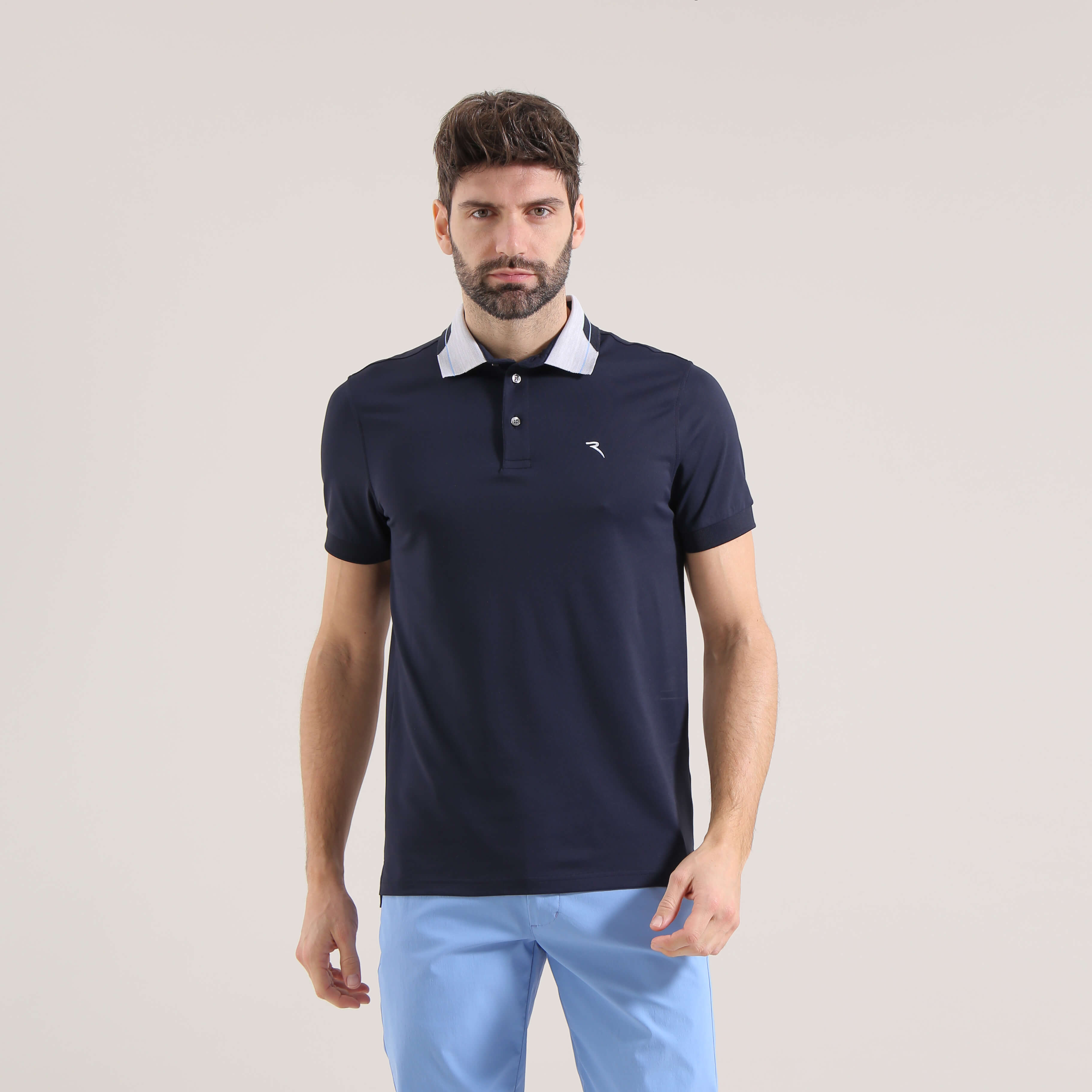 ADEMAS Men's DRY MATIC® Stretch Pique Polo Shirt - Moisture Wicking, Breathable, Quick Dry - Final Sale - Perfect for Golf, Business Casual & Outdoor Activities