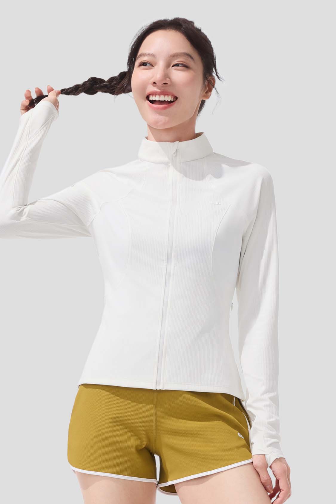 Flex Women's UPF50+ Sun Protection Sports Jacket - Lightweight Breathable Athletic Shirt for Running, Hiking & Outdoor Activities