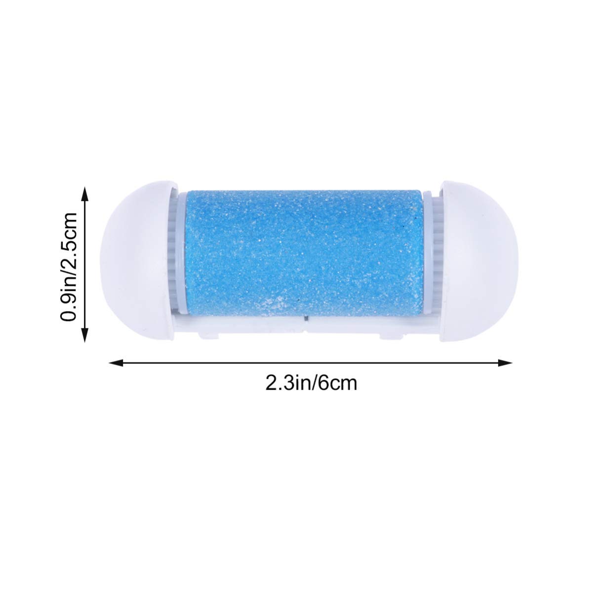 Healifty Electric Foot Callus Remover - 4 Pack Replacement Roller Heads for Pedicure, Hard Skin Removal & Foot Care - Compatible with Electric Foot Files & Sanders (Blue) - Perfect for At-Home Pedicures & Smooth Feet