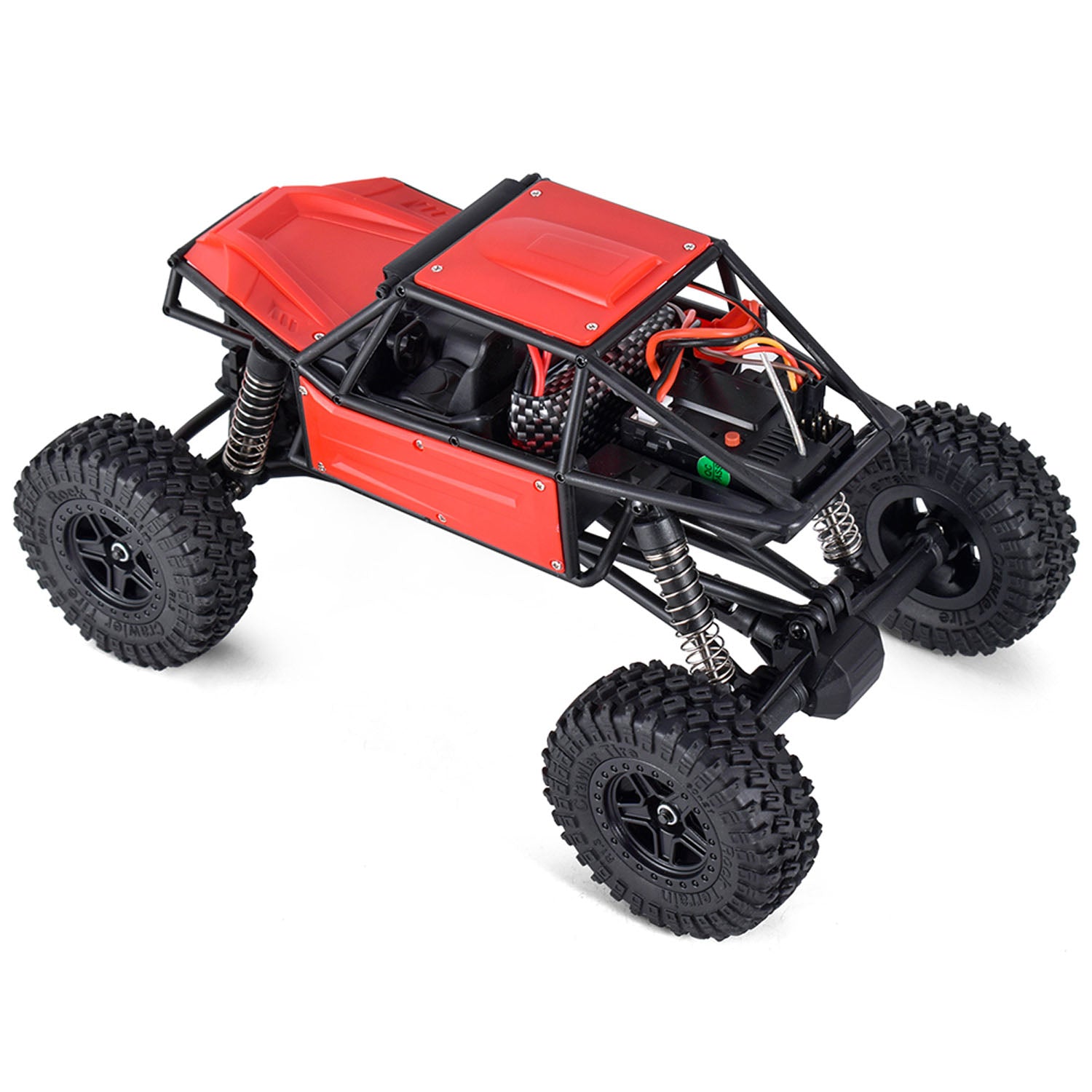 1/18 Scale RC Off Road Car 4WD Remote Control Rock Crawler - 370 Motor, ESC Protection, Steering Servo, Rechargeable Battery - High Speed All Terrain Vehicle for Adults & Kids - Perfect for Off Road Racing, Backyard Crawling & Outdoor Adventure