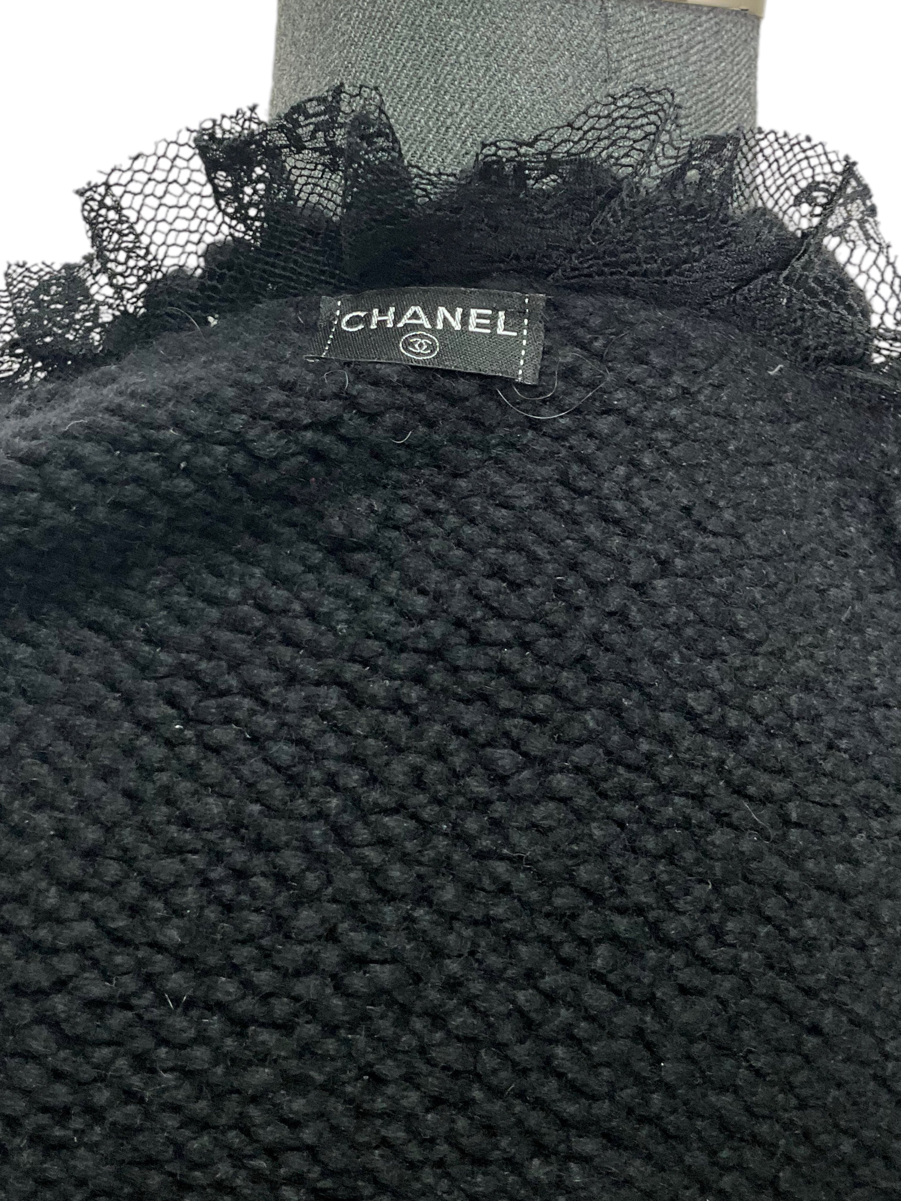 Chanel Women's Cashmere Open Front Cardigan Sweater - Size M, Soft & Luxurious Knitwear for Fall & Winter, Perfect for Office, Travel & Casual Outfits