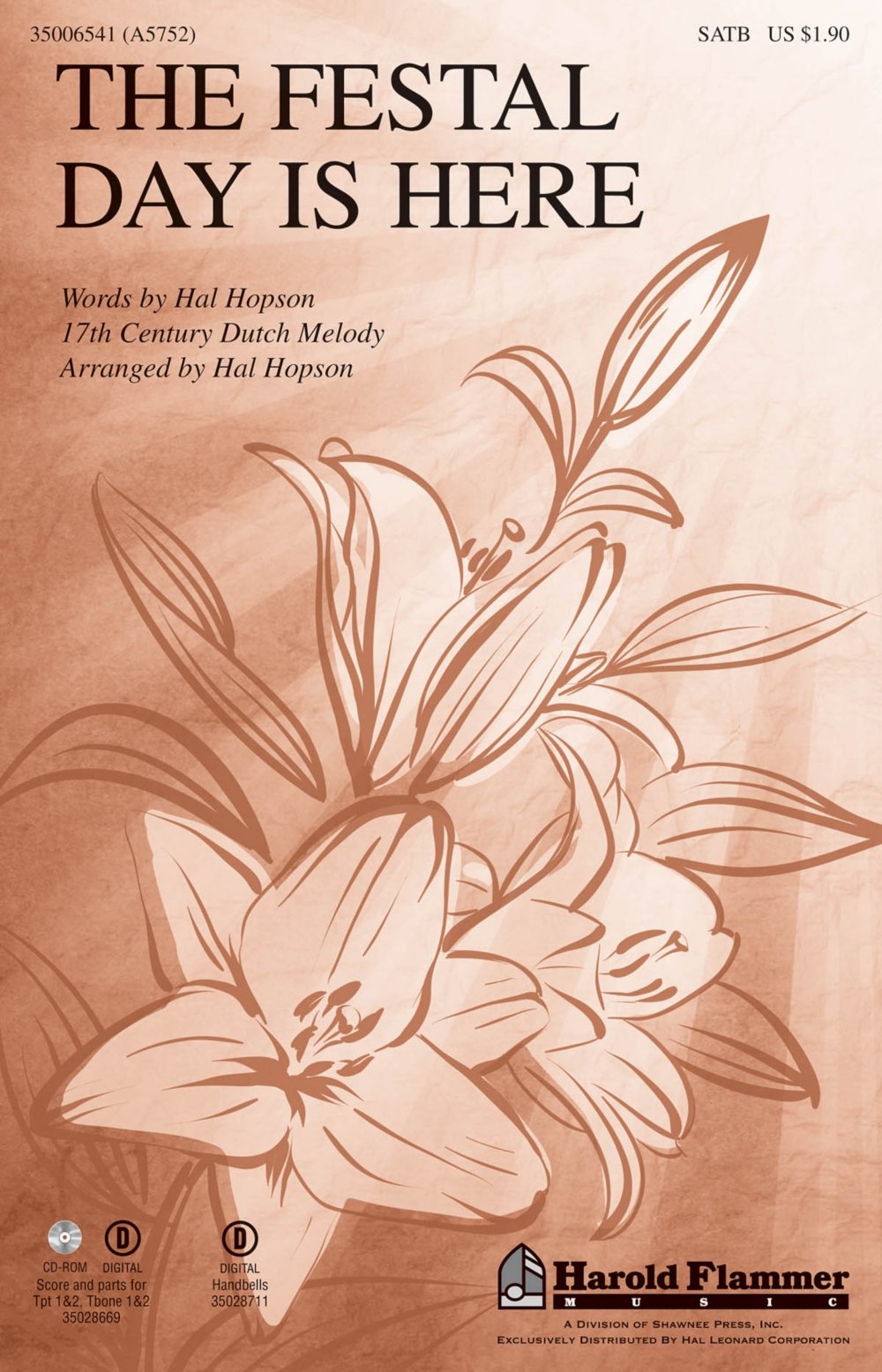 Hal Hopson's The Festal Day Is Here SATB Choral Sheet Music - Shawnee Press | Perfect for Church Choirs, Holiday Performances & Easter Celebrations