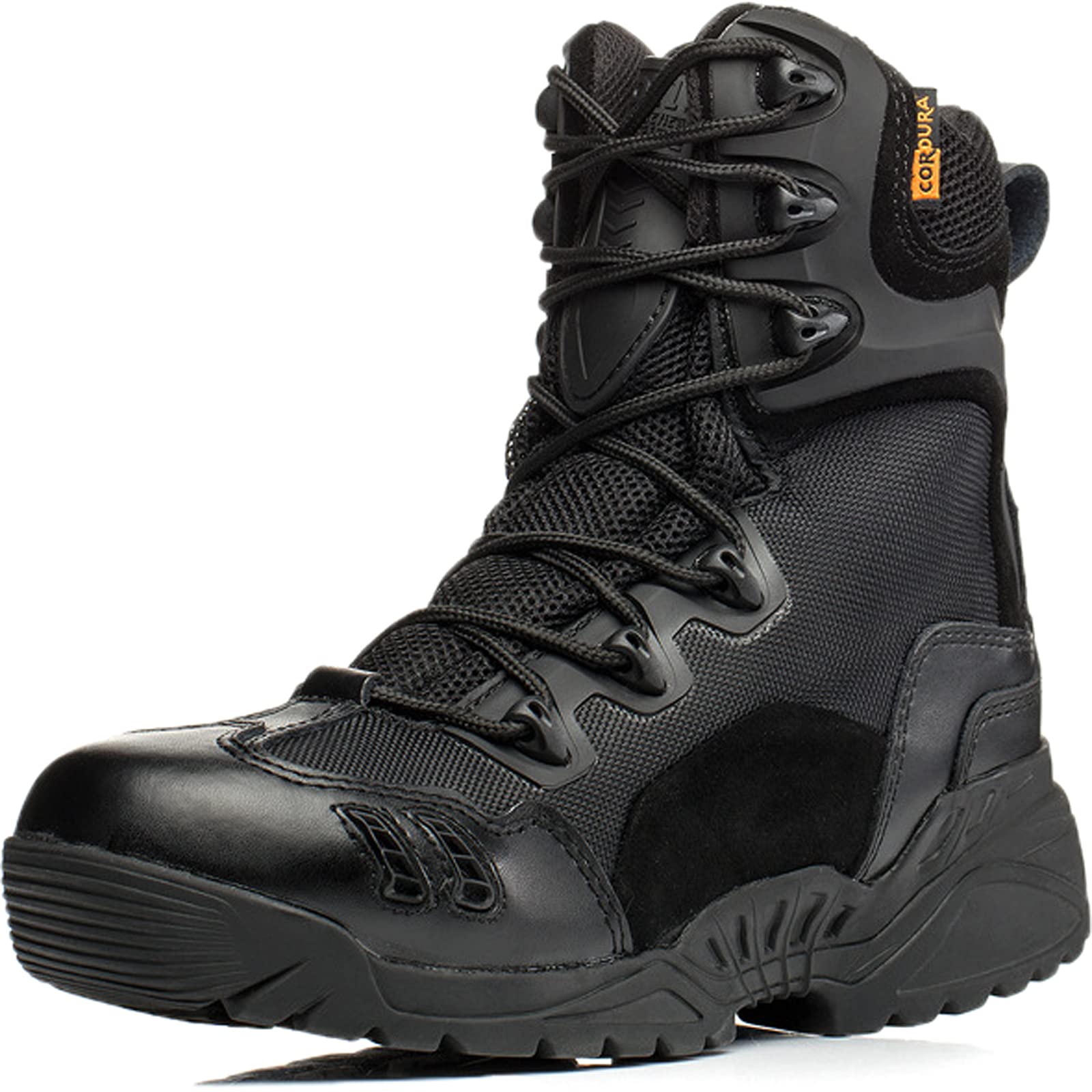 Men's Lightweight High Rise Trekking Boots - Anti-Slip Ankle Hiking Shoes for Walking, Backpacking & Camping | Waterproof Outdoor Boots for Travel, Biking & Mountain Climbing