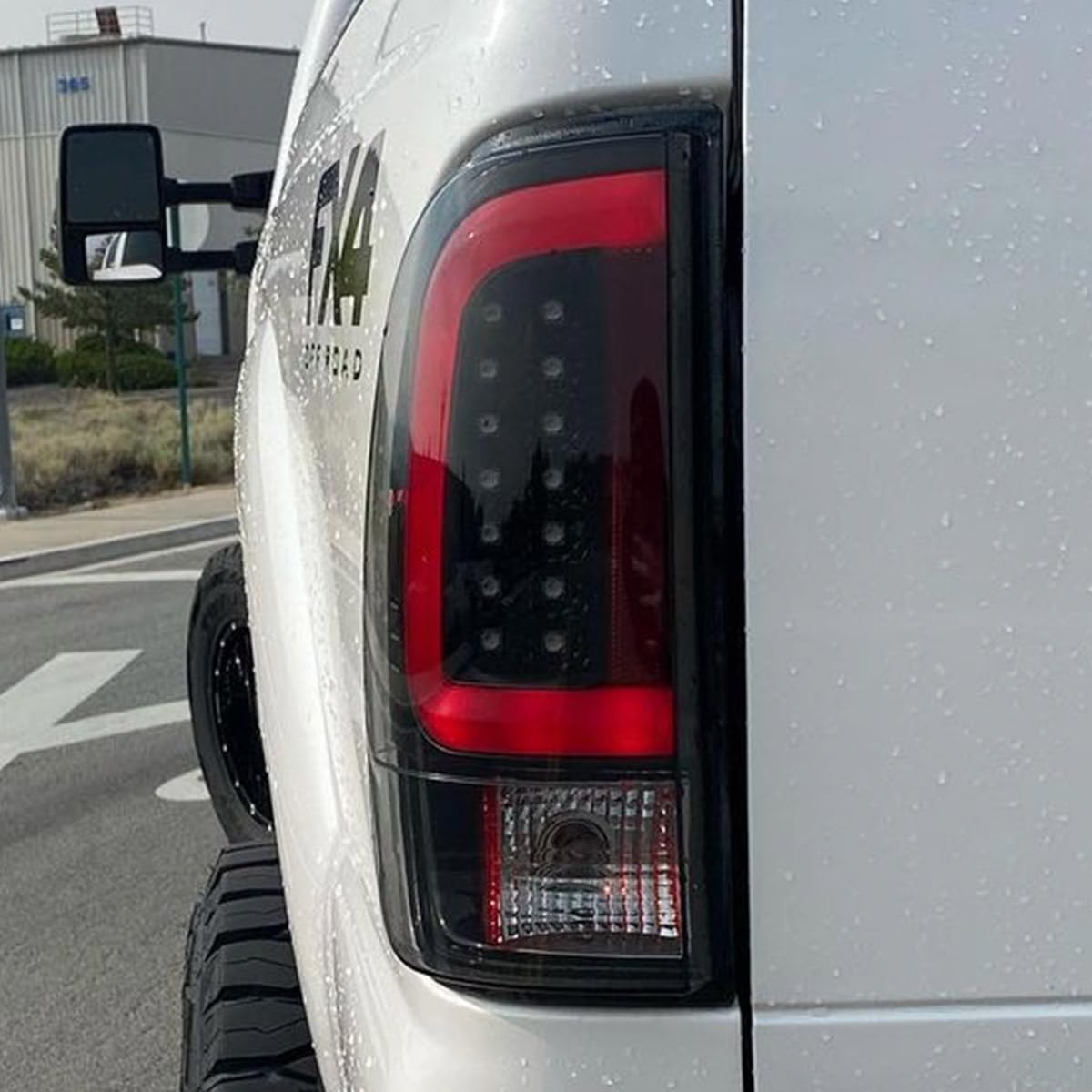 RECON Smoked Lens OLED Tail Lights for 1999-2007 Ford Super Duty F250 F350 F450 F550 Trucks - Durable LED Brake Lights with Enhanced Visibility for Night Driving & Towing