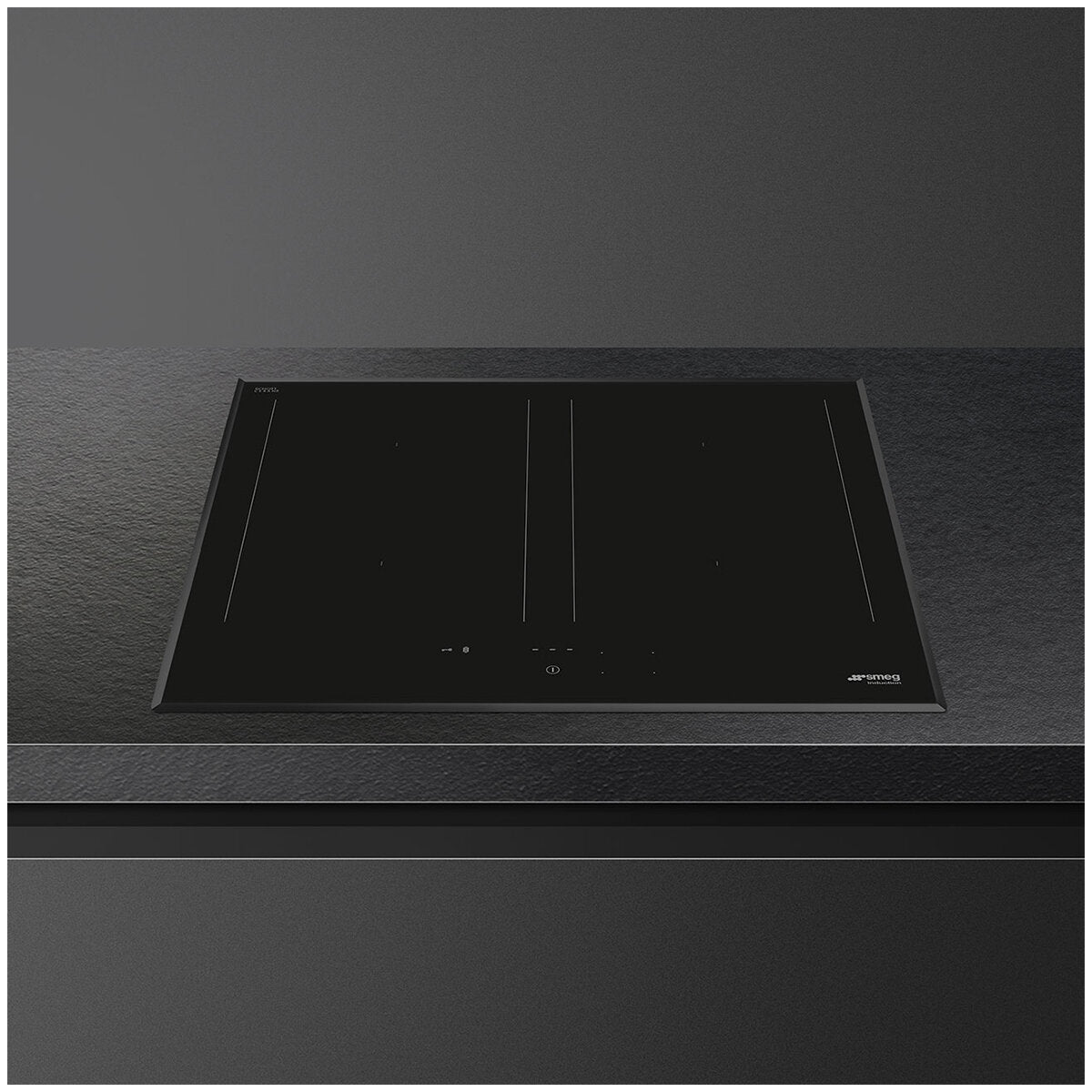 Smeg SAI3644B 60cm Built-in Induction Cooktop - Fast Heating, Energy Efficient, Touch Control - Perfect for Modern Kitchens & Home Cooking