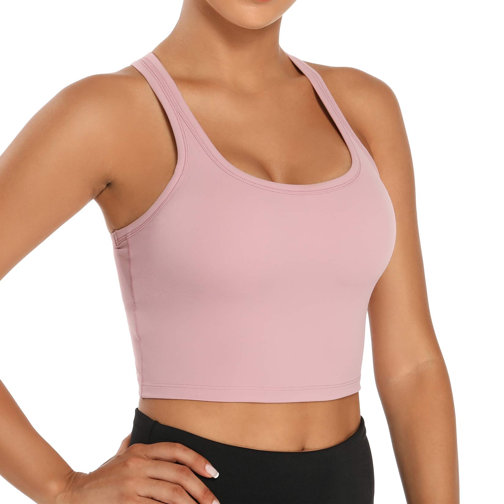 Nanomi Beauty Women's Removable Padded Sports Bra - Workout Running Yoga Tank Top for Active Women | Gym, Fitness & Everyday Wear