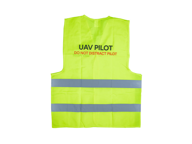 High Visibility UAV Pilot Safety Vest - Reflective Drone Flying Jacket for Day & Night Operations - Perfect for Aerial Photography, Surveying, and Search & Rescue