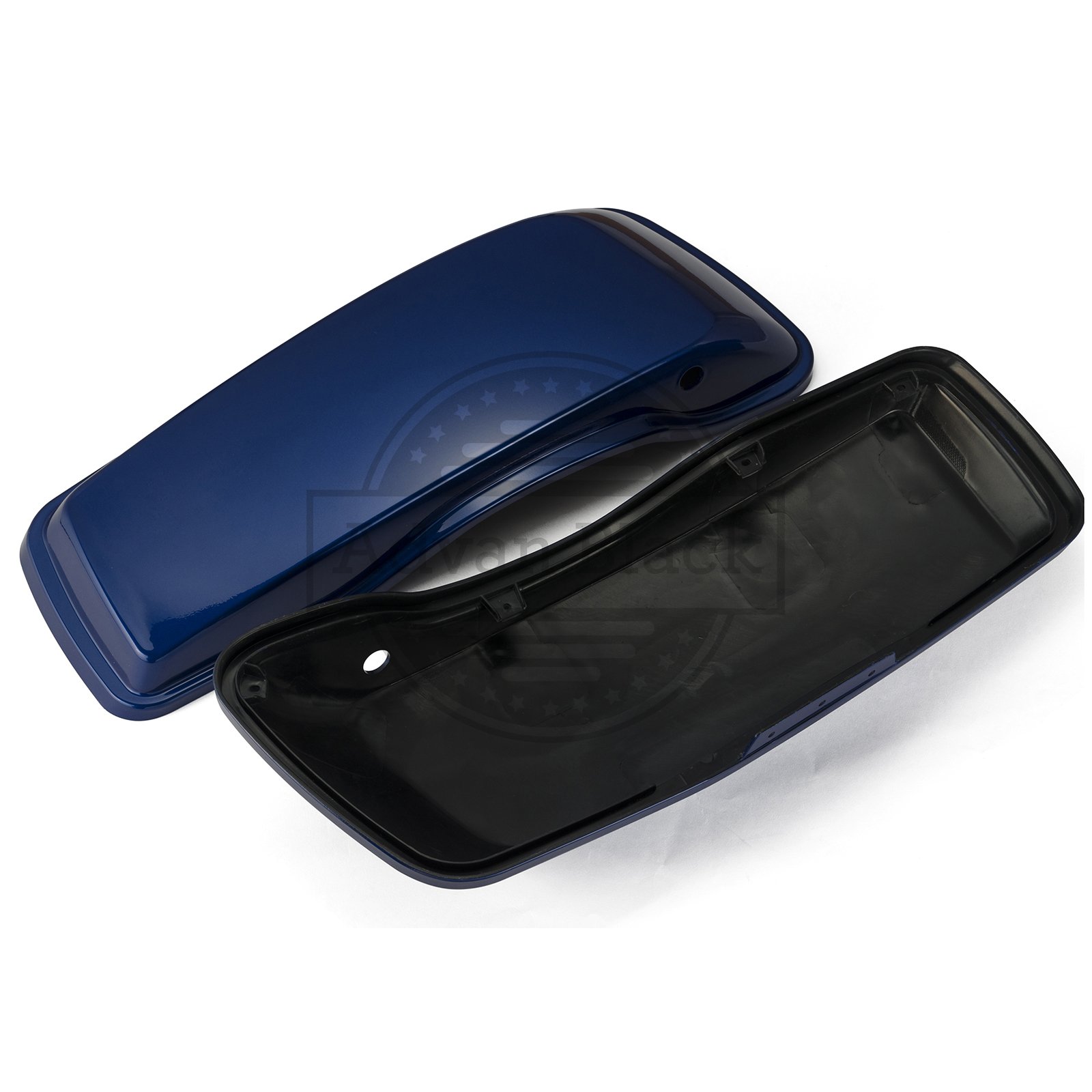 Premium Harley Touring Saddlebags for Street Glide - Hard Saddlebags with Regular Lids Fit 2014-2020 Models (Superior Blue) | US Stock | Extended Storage for Motorcycle Travel & Daily Commute