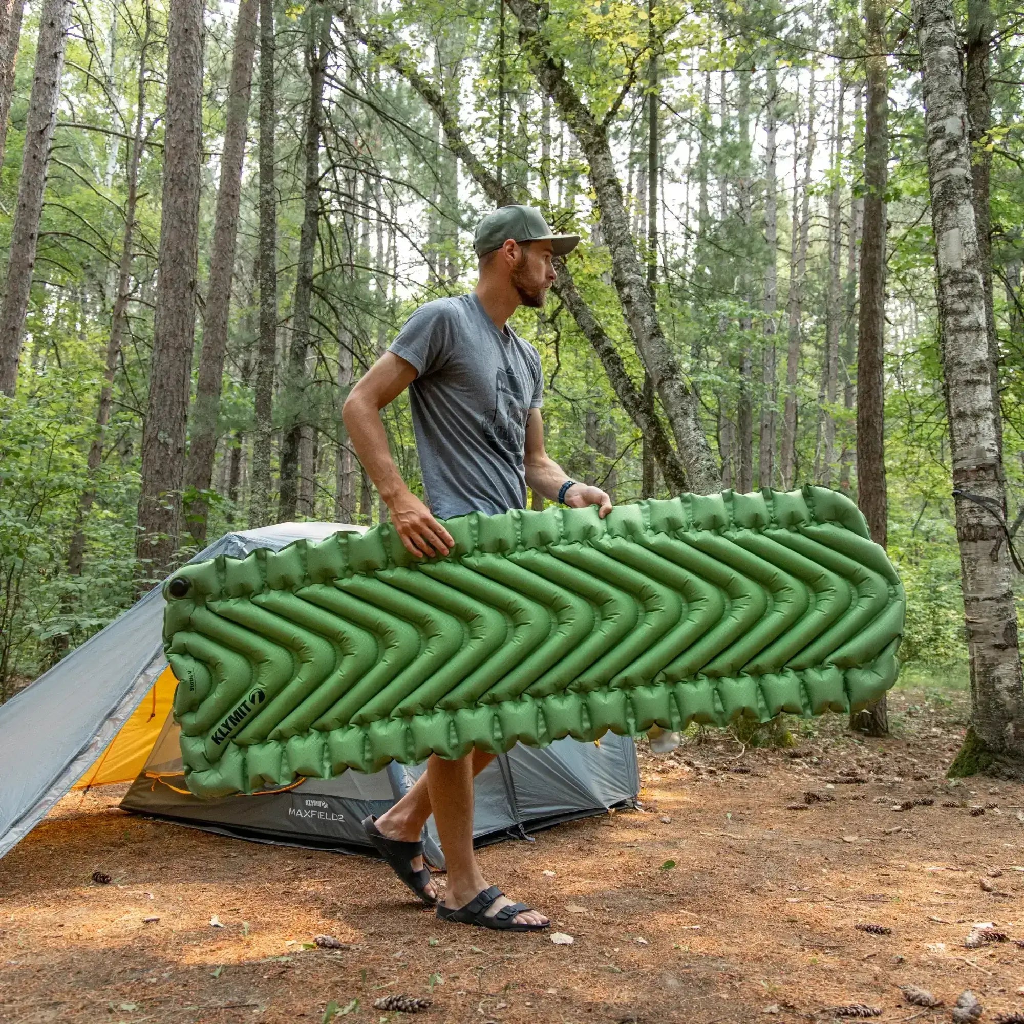 Static V™ Ultralight Inflatable Sleeping Pad - Camping, Backpacking & Travel Air Mattress for Comfortable Outdoor Sleep