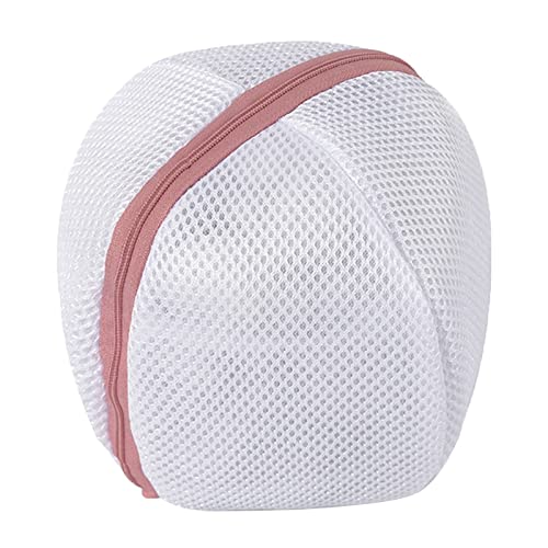 FTYRWU7IWO Zippered Mesh Bra Laundry Bag - Breathable Polyester Wash Pouch for Delicate Lingerie Protection (Ball Shape) | Perfect for Travel, Gym & Hand Washing Bras & Underwear