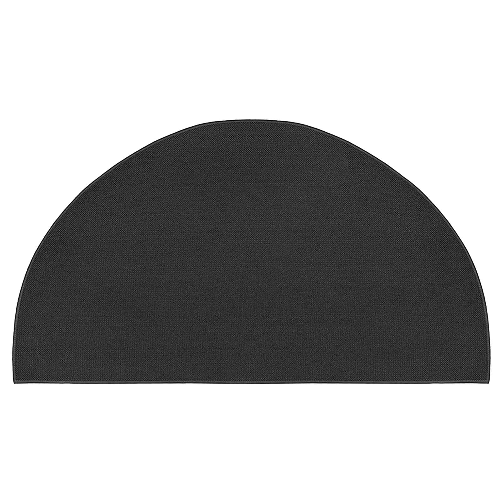 Fireproof Fireplace Rug - Non-Slip Heat Resistant Mat for Wood Stove & Hearth Protection - Sparks & Embers Shield - Semi-Circular Non-Woven Insulation Pad for Floors (Perfect for Living Room, Patio & Fireplace Safety)