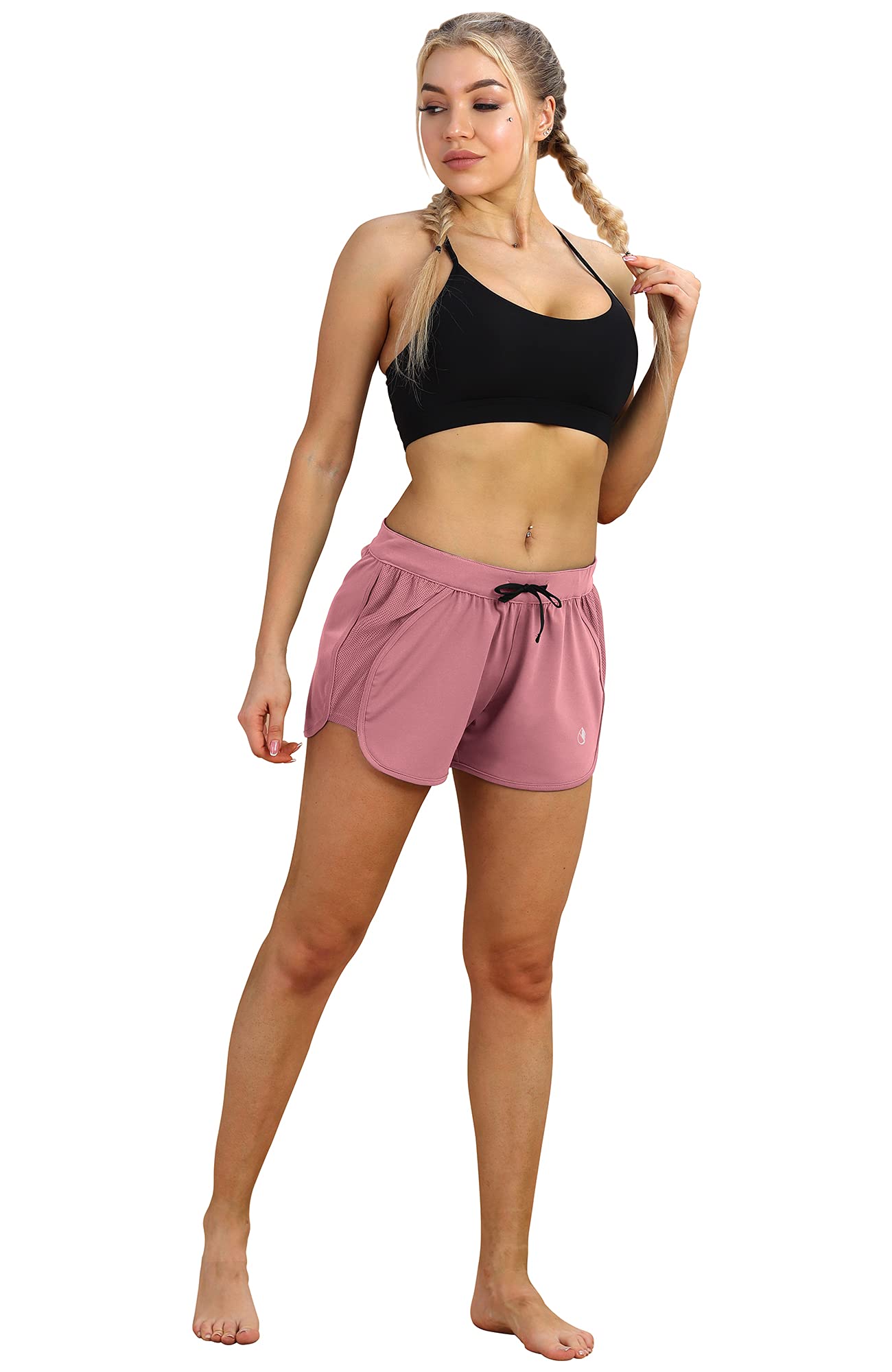 Icyzone Women's Workout Shorts - High Waisted Athletic Running Yoga Shorts for Exercise & Fitness | Perfect for Gym, Running, and Yoga Sessions