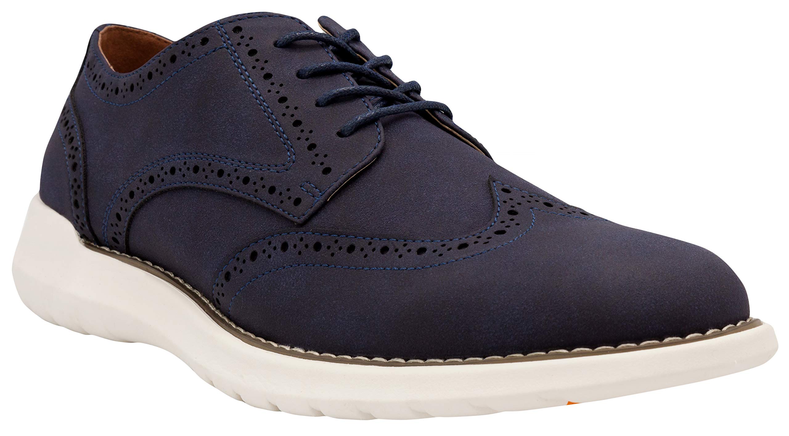 Nine West Men's Wingtip Oxford Dress Shoes – Lace-Up Casual Fashion Shoes with Deep Groove Outsoles for Natural Foot Motion | Perfect for Office, Business Casual & Formal Occasions