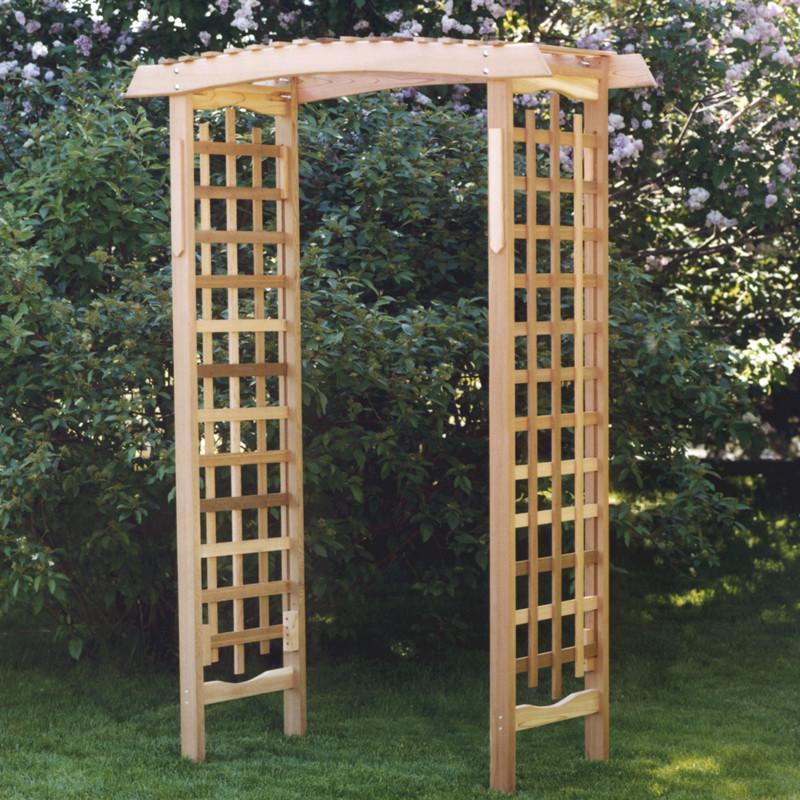 Premium Red Cedar Garden Arbor Bench - Handcrafted Little Italy Style Outdoor Seating for Patio, Garden & Backyard Decor