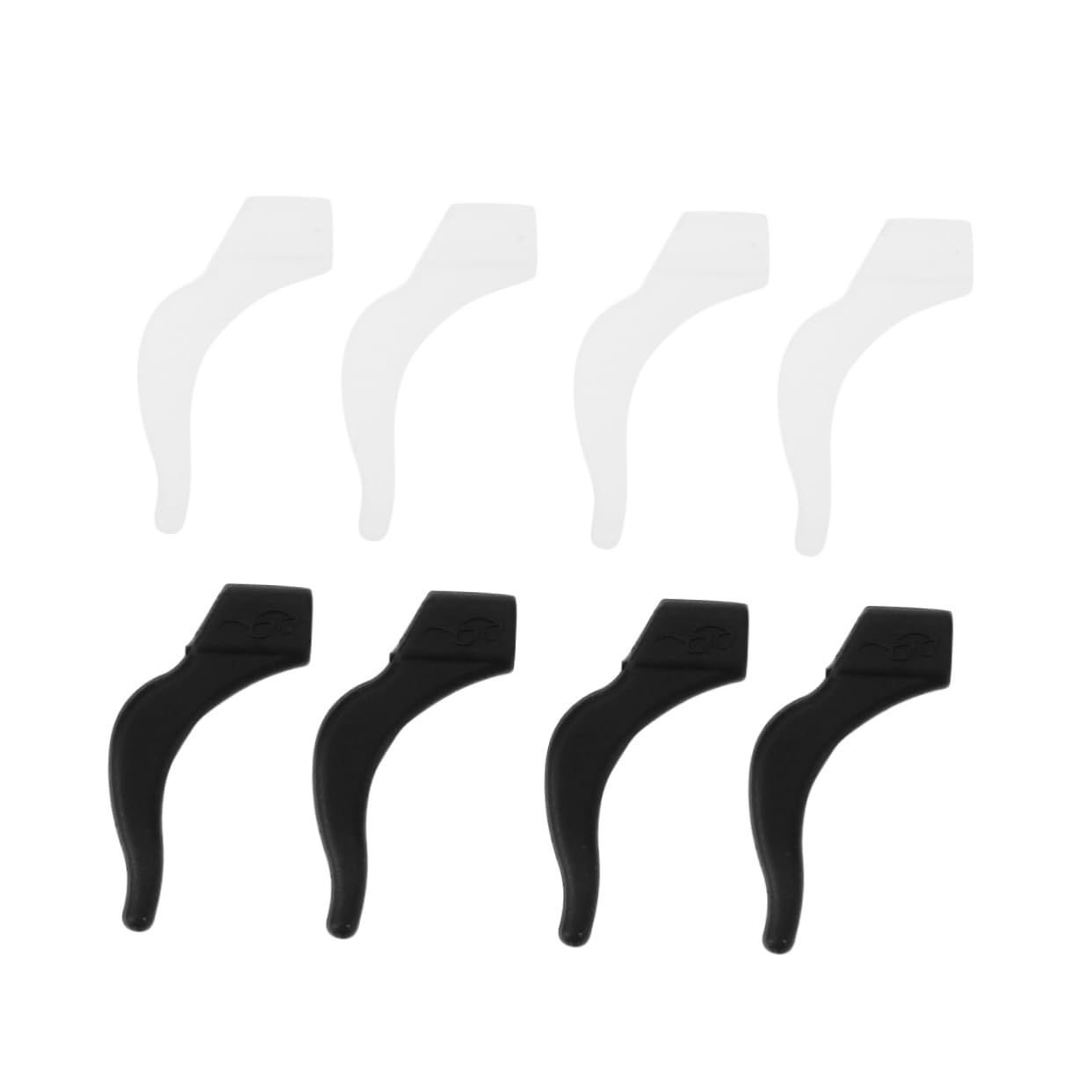 DOITOOL 30 Pairs Silicone Glasses Holder Straps - Anti-Slip Eyeglass Ear Hooks & Leg Covers - Glasses Stand Accessories (White) for Reading, Sports & Outdoor Activities