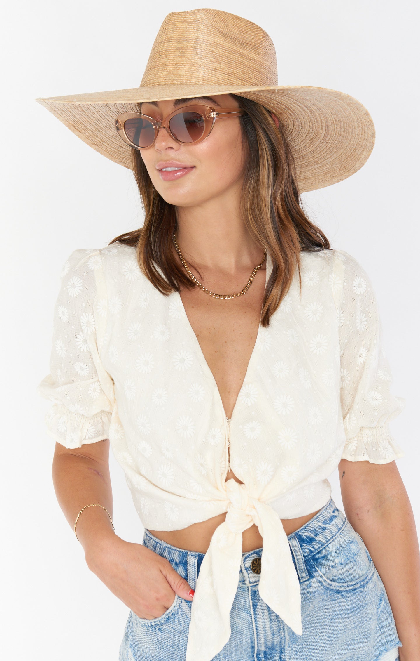 Lack of Color Palma Wide Brim Sun Hat - Natural Straw Beach Hat for Women, Summer Outdoor Vacation, Garden Party, and Wedding Accessories