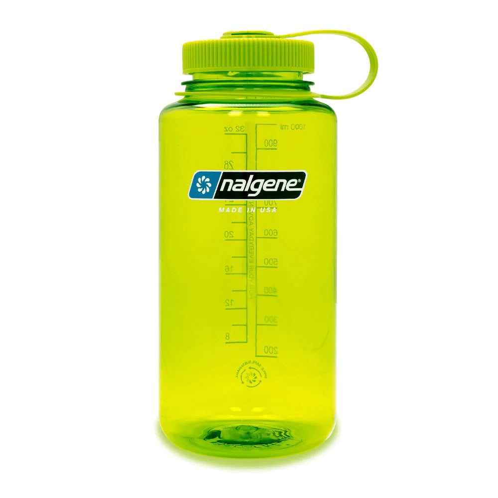 Nalgene 32oz Wide Mouth Water Bottle - BPA Free, Leak Proof & Durable for Outdoor, Gym & Travel | Sustainable Tritan Plastic
