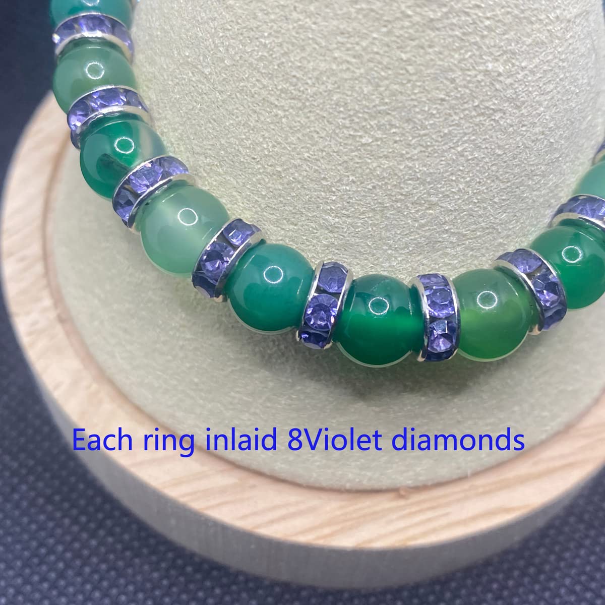 Green Agate Money Attraction Chakra Bracelet - Wealth & Prosperity Stone Beaded Bracelet for Good Luck & Abundance | Perfect for Meditation, Energy Healing & Spiritual Gifts