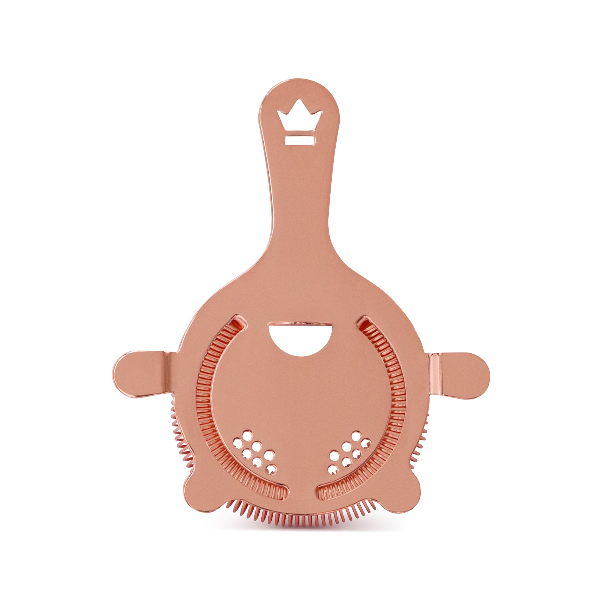 BUSWELL® 4-Prong Cocktail Strainer - Copper Plated Bar Tool for Mixing Drinks | Perfect for Home Bars, Cocktail Parties & Professional Bartenders