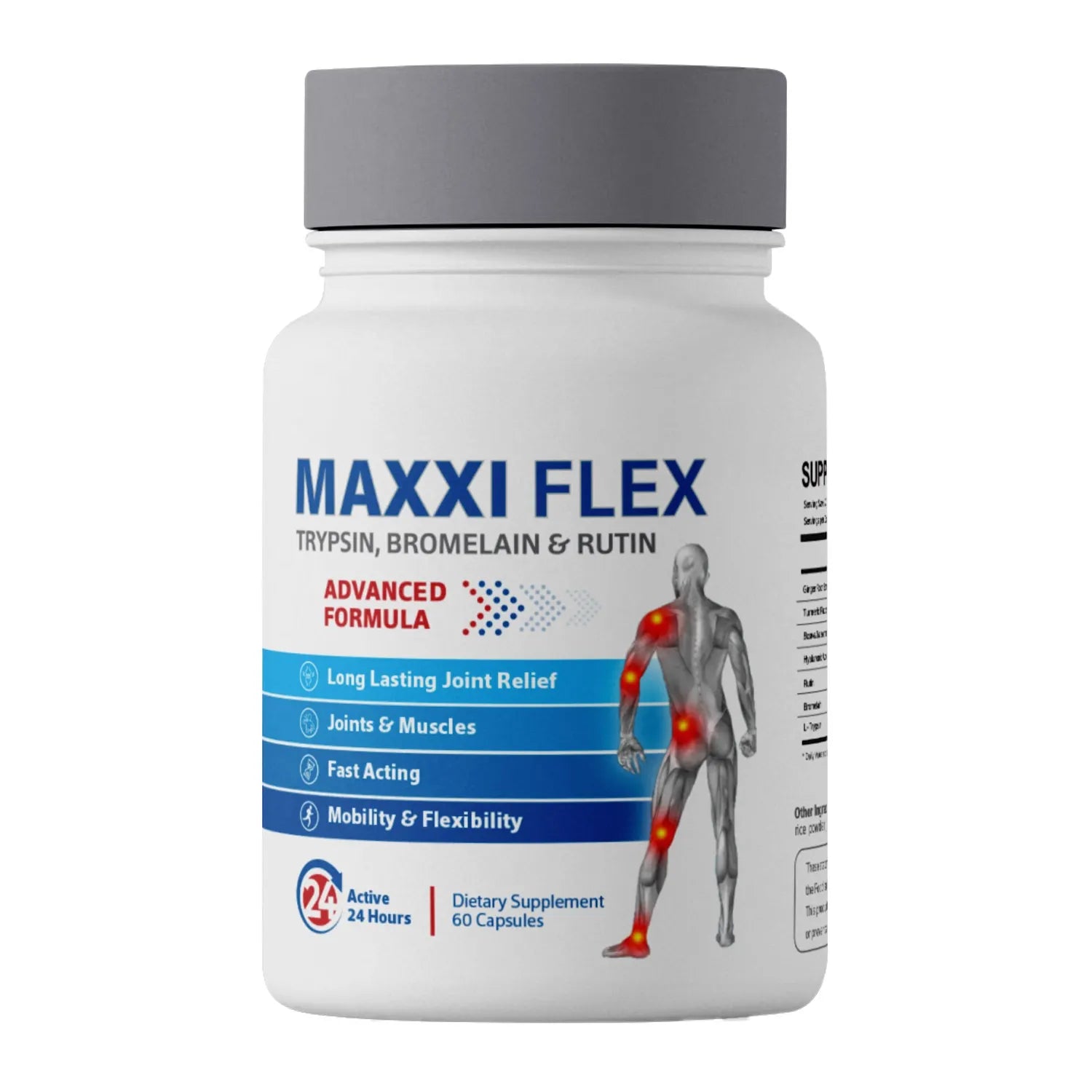 Pharmaxxi Maxxi Flex 60 Capsules - Premium Joint Support Supplement for Pain Relief & Mobility - Ideal for Athletes, Seniors & Active Lifestyles