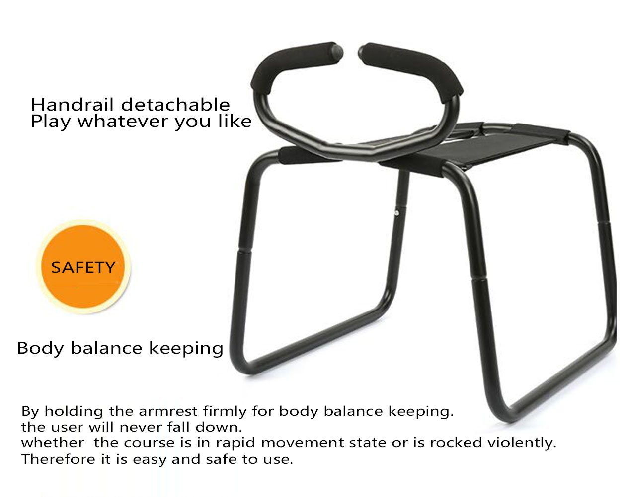 Premium Adjustable Sex Position Enhancer Chair for Couples - Ergonomic Design with Handrail & Support Pillow - Adult Adventure Gear for Enhanced Intimacy - Perfect for Bedroom, Spice Up Romance, BDSM & Sensual Play