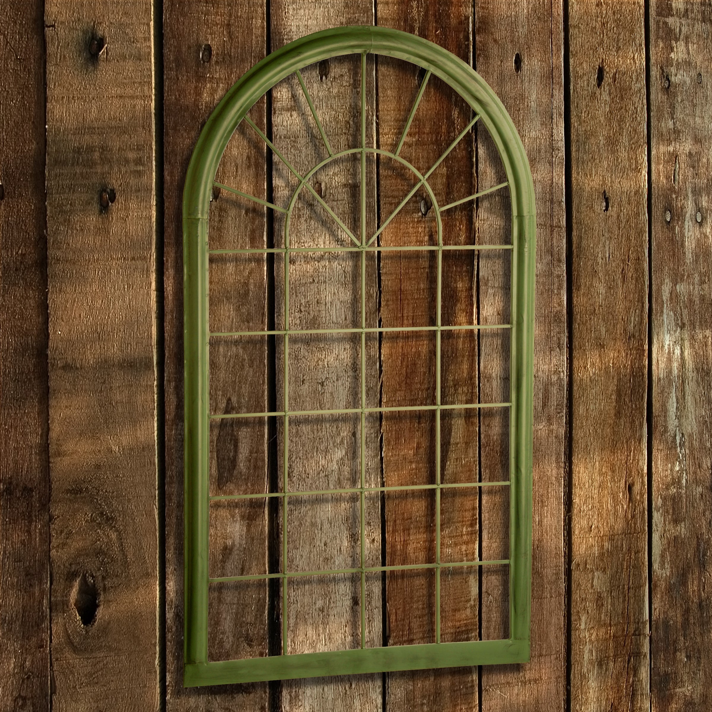51 Inch Spring Metal Trellis Window Frame - Decorative Garden Trellis for Climbing Plants, Flowers & Vines - Perfect for Outdoor Gardens, Patios & Balconies