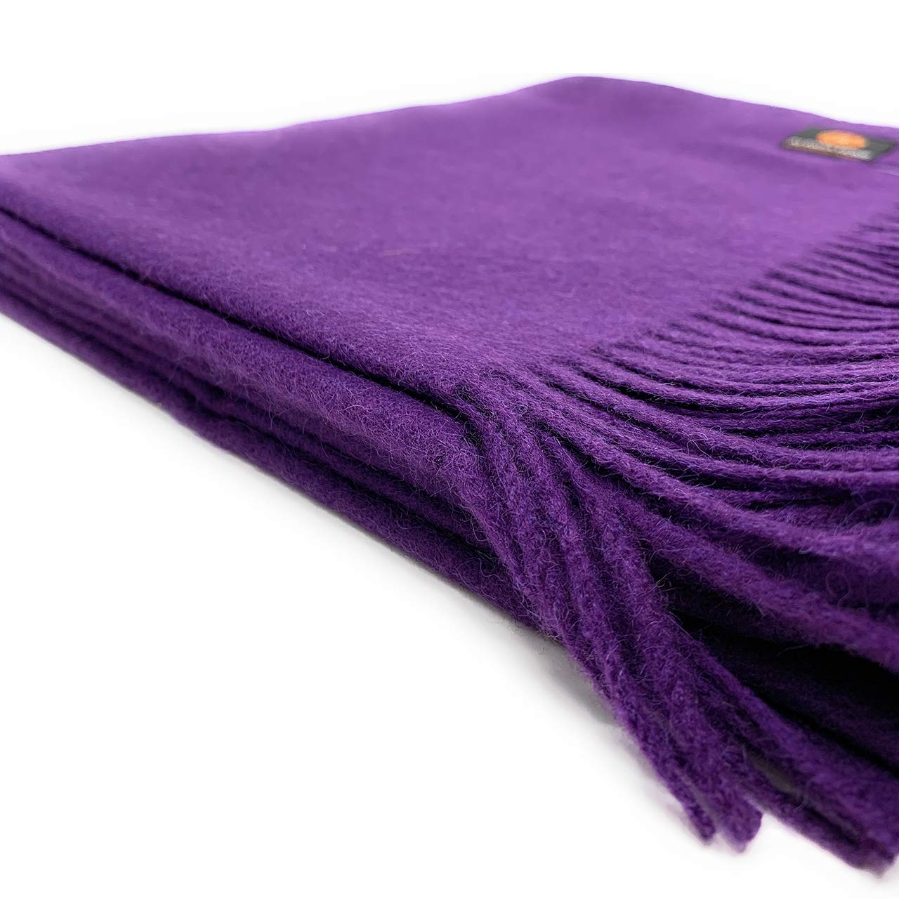 Premium 100% Baby Alpaca Wool Throw Blanket - Hypoallergenic, All-Natural & Soft - 51x71 Inches (Sugar Plum) - Cozy Home Decor, Perfect for Sofa, Bed & Travel Accessories