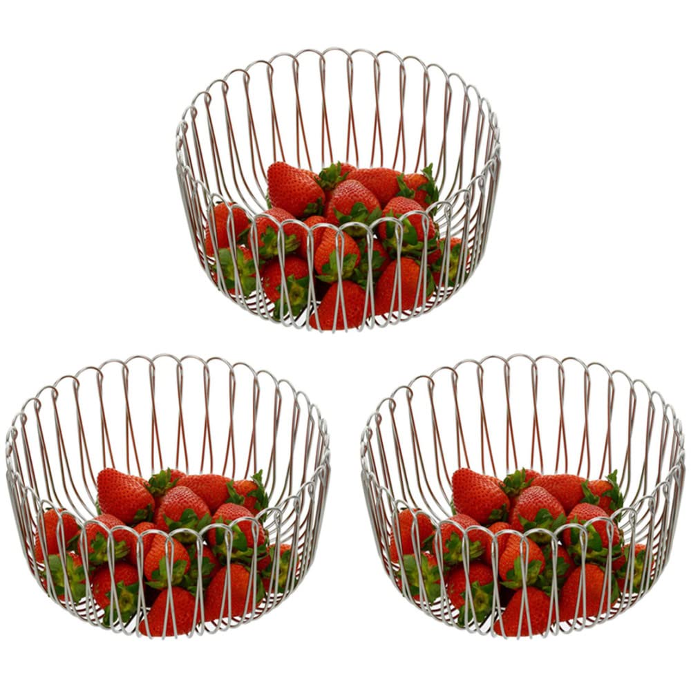 YBM Home Large Fruit Basket Bowl for Kitchen Counter & Pantry - Rustic Wooden Storage Organizer for Fruits, Vegetables, Bread & Kitchen Essentials | Perfect for Farmhouse, Dining Table & Countertop Display
