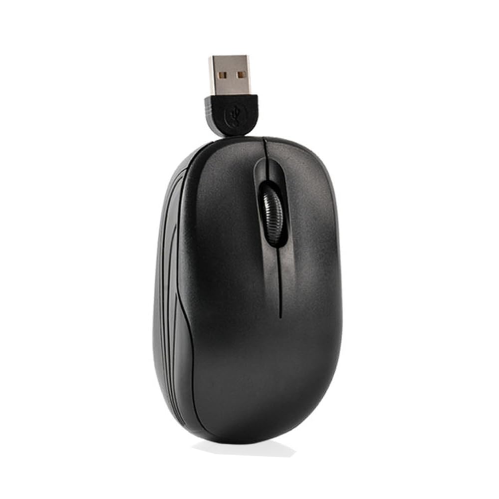 Wired USB Computer Mouse - Silent Ergonomic Gaming Mouse for Laptop & PC | Portable USB Optical Mouse for Office, Gaming, and Home Use