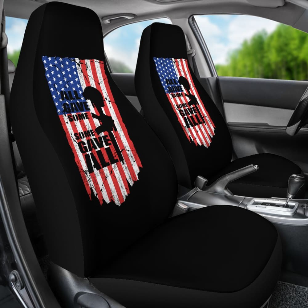 Patriotic Memorial Day Car Seat Covers - American Flag Design for Trucks & SUVs - Durable & Comfortable - Perfect for Veterans Day, 4th of July & Military Appreciation Events