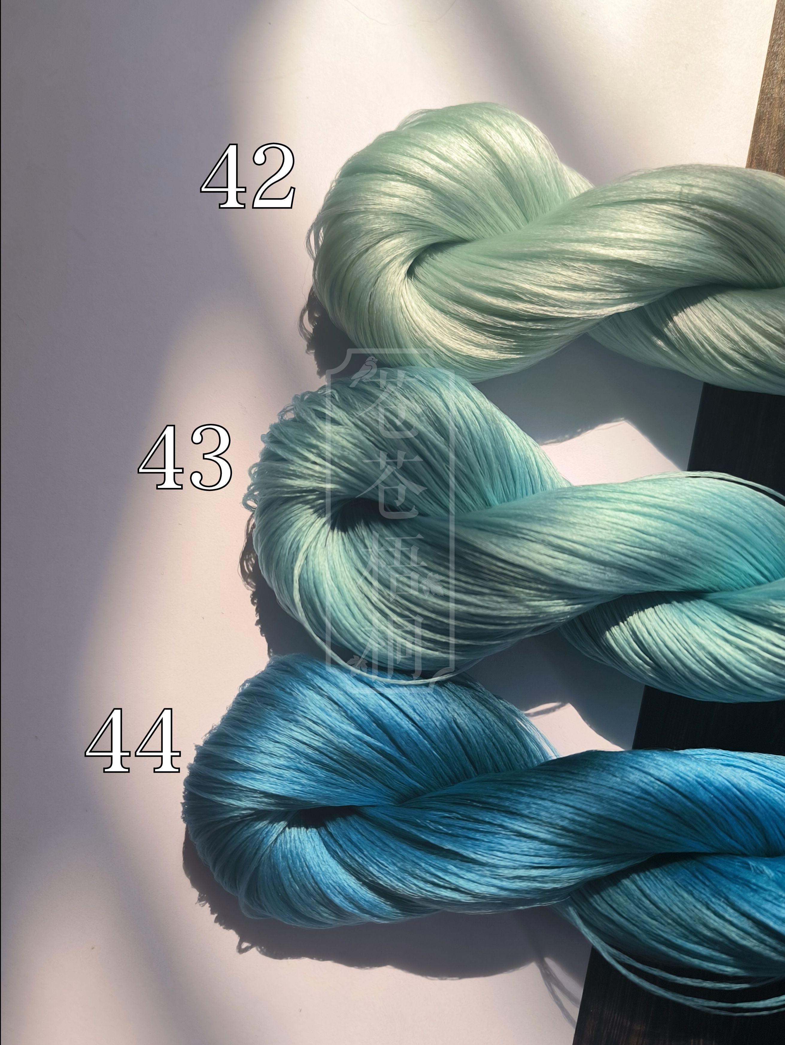 20g 5A Grade Pure Mulberry Silk Thread (Blue) - Premium Quality for Wig Making, Hair Extensions & Ronghua Crafts - Ideal for DIY Hairpieces, Embroidery & Handicraft Projects