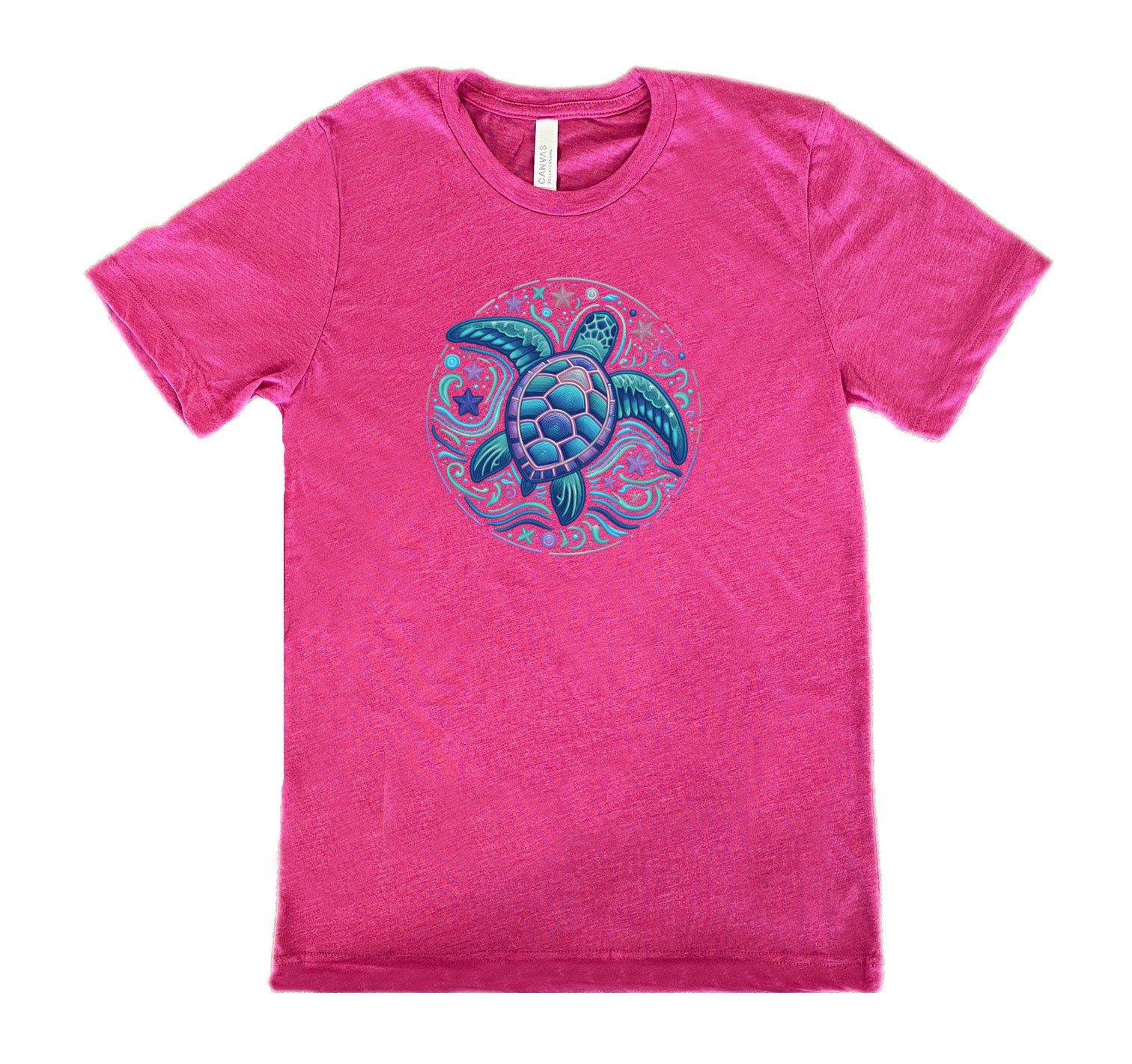 Stylish Colorful Turtle Print Unisex T-Shirt - Comfortable Casual Wear for Men & Women - Perfect for Beach, Vacation, and Summer Outfits