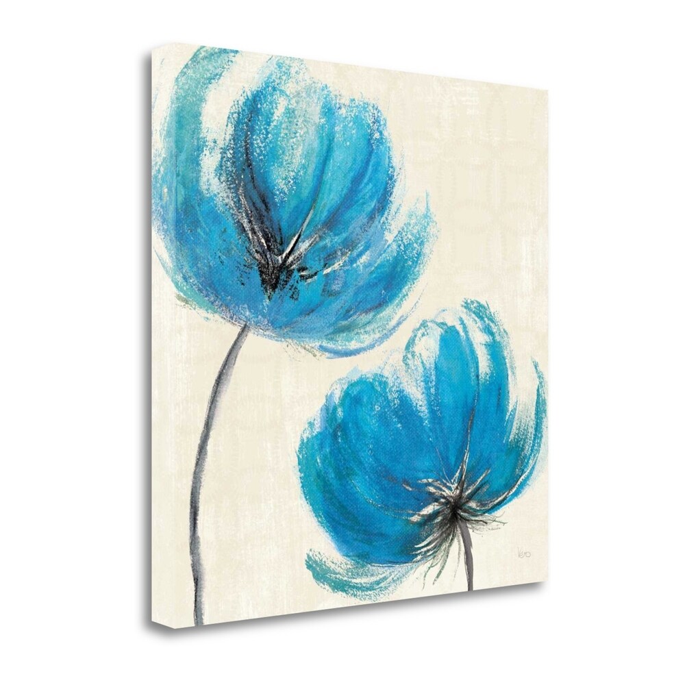 Azure III By Veronique Charron - Premium Fine Art Giclee Print on Gallery Wrap Canvas - Ready to Hang Wall Art - Perfect for Living Room, Bedroom & Office Decor