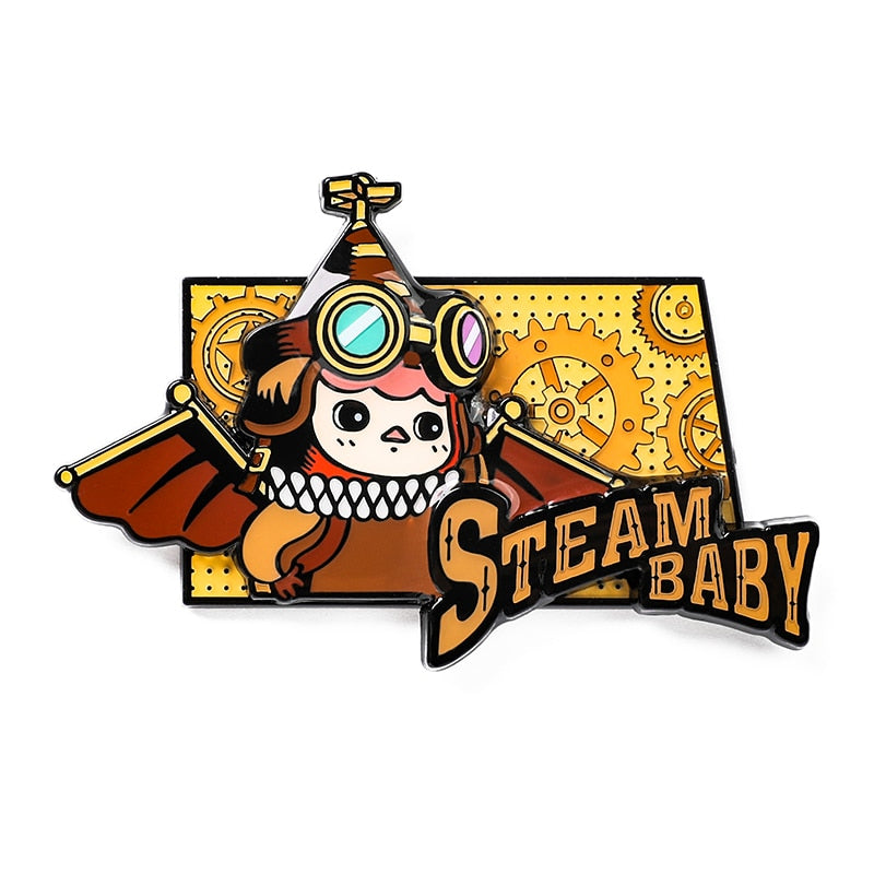 POP MART Pucky Flying Babies Series Enamel Pin Badge Blind Box - Cute Collectible Lapel Pins for Backpacks, Hats & Gifts | Kawaii Accessories for Fans & Fashion