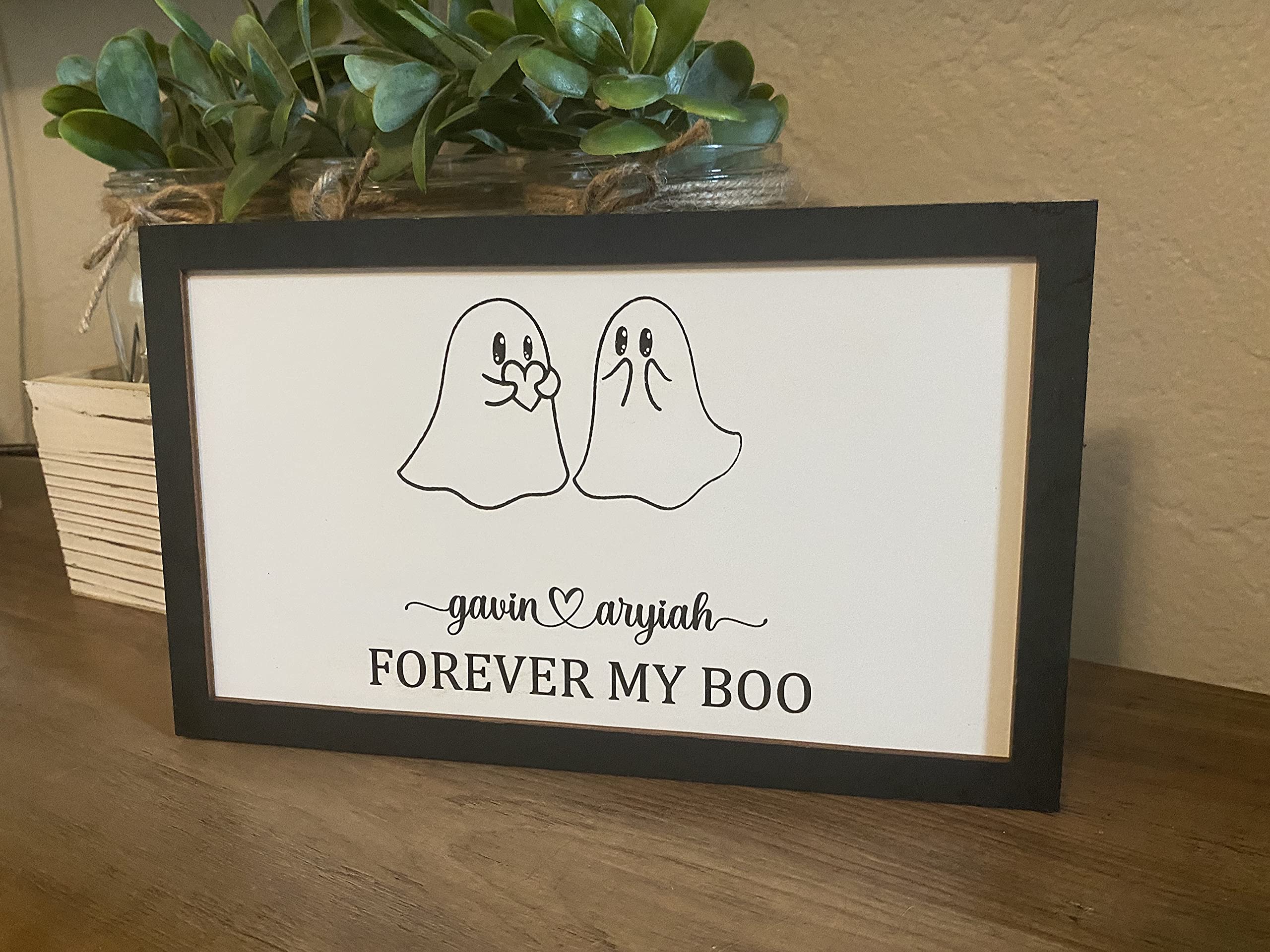 Forever My Boo Halloween Sign - Personalized Home Decor for Spooky Season