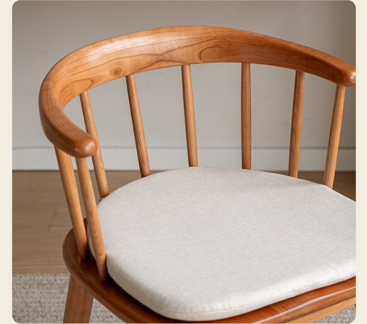 Solid Wood Swivel Chair in Oak, Black Walnut & Cherry Finish - Perfect for Home Office, Study Room & Executive Workspaces
