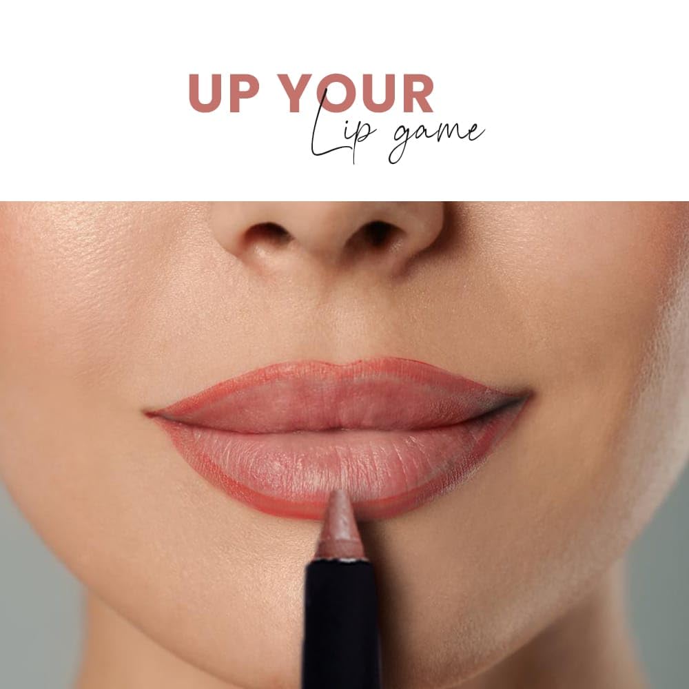 Cutie Beauty Professional Lip & Eyeliner Pencil - Dark Brown | Long Lasting Waterproof Makeup for Everyday Wear & Special Occasions