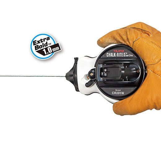 Chalk Rite II Extra Bold Chalk Line Reel - 10 Pack for Construction, Carpentry & DIY Projects - High Visibility Marking Tool for Concrete, Wood & Metal Surfaces