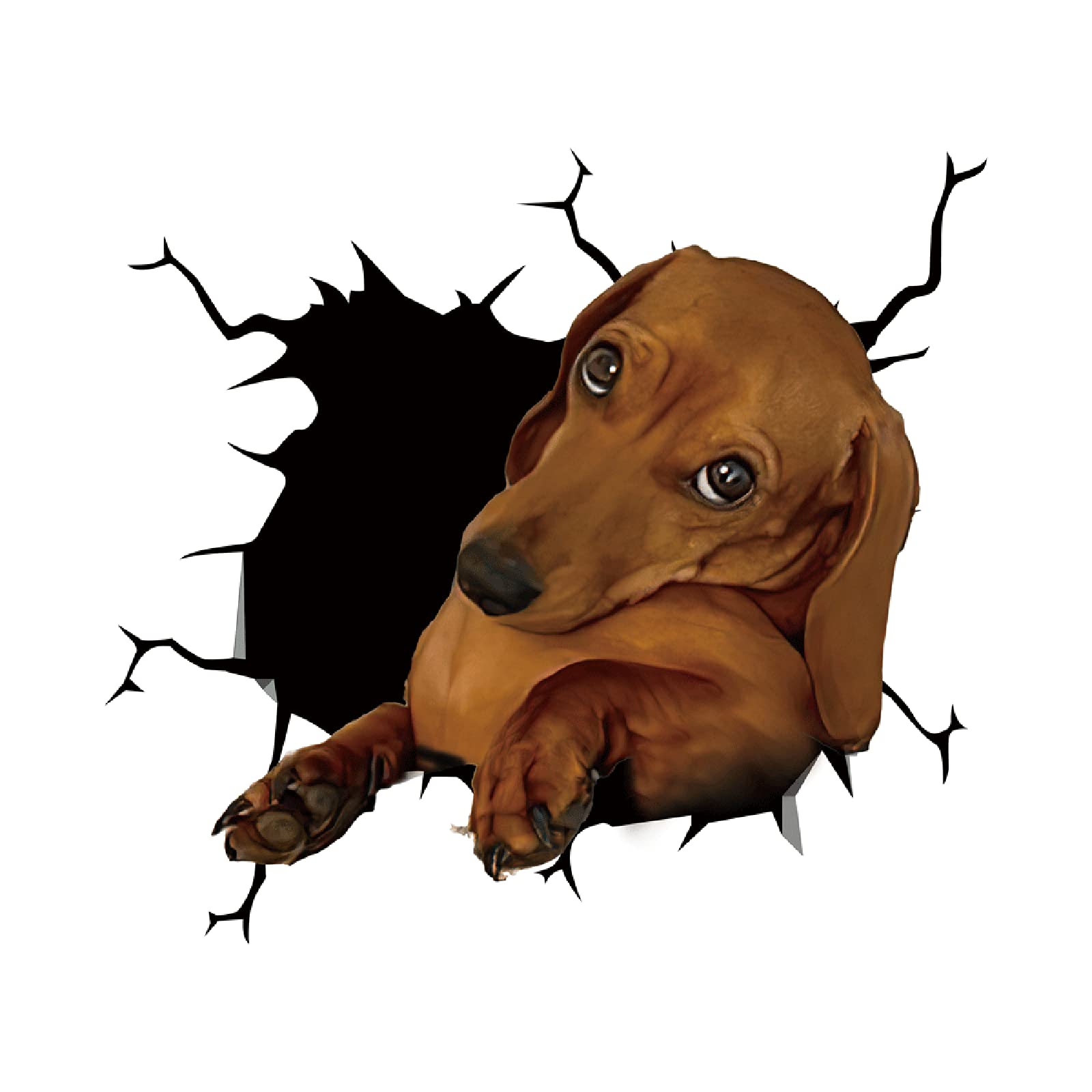 Electrostatic Window Stickers - Funny Bull & Puppy Car Decals for Pet Lovers | Home & Office Decor