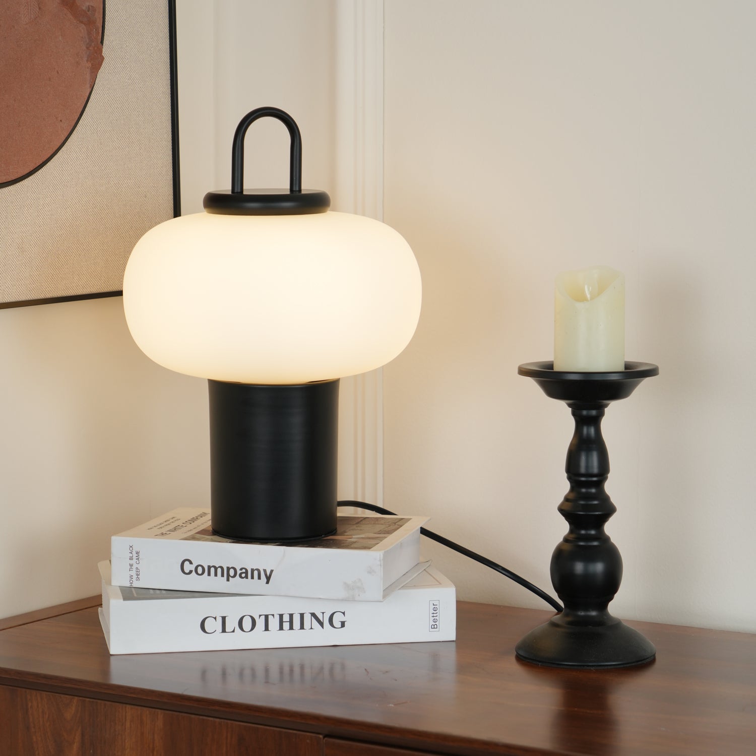 Modern Nox Table Lamp - Adjustable LED Desk Light with USB Charging Port, Warm White & Cool White Light Modes - Perfect for Bedroom, Office, and Study Room Reading