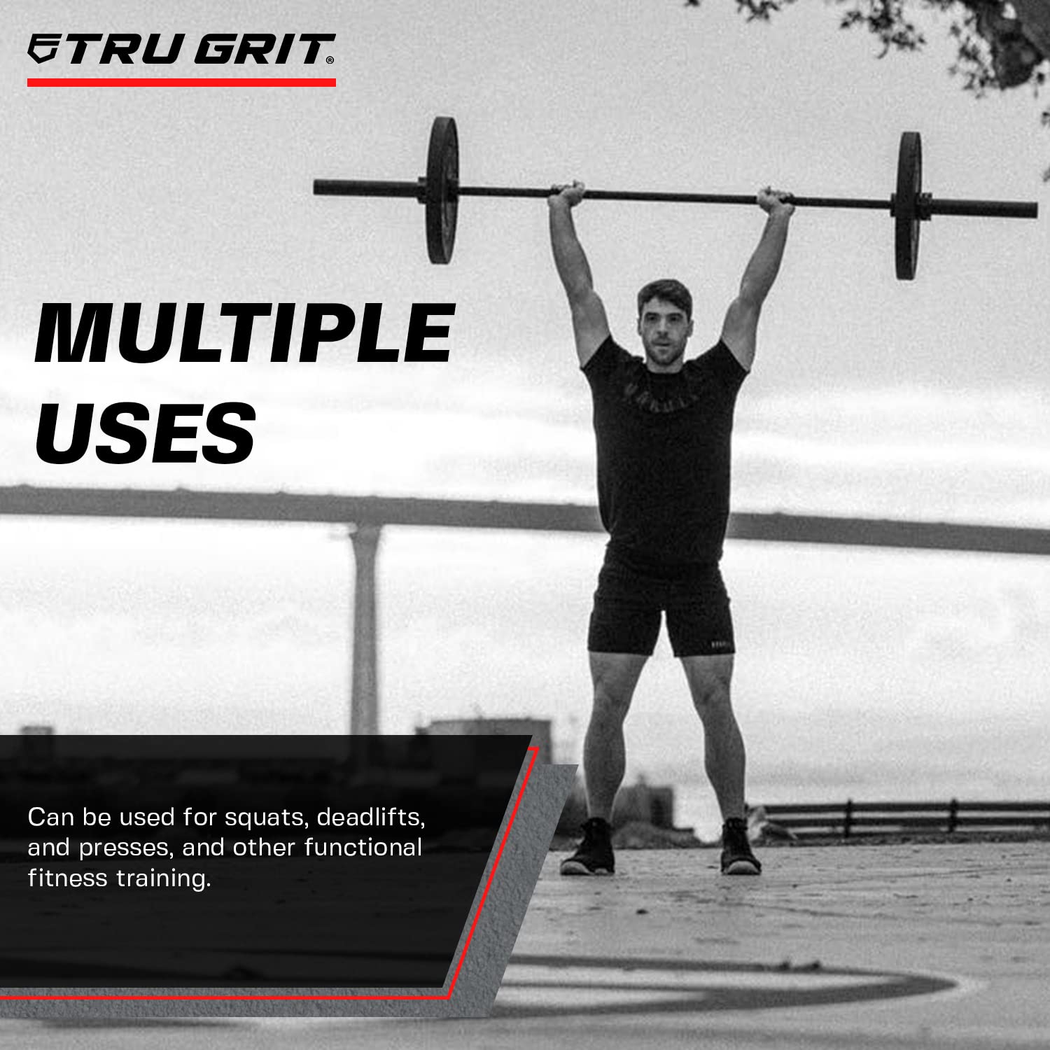 Tru Grit Fitness Elite Bumper Plates - Premium Solid Virgin Rubber Olympic Weight Plates with 2