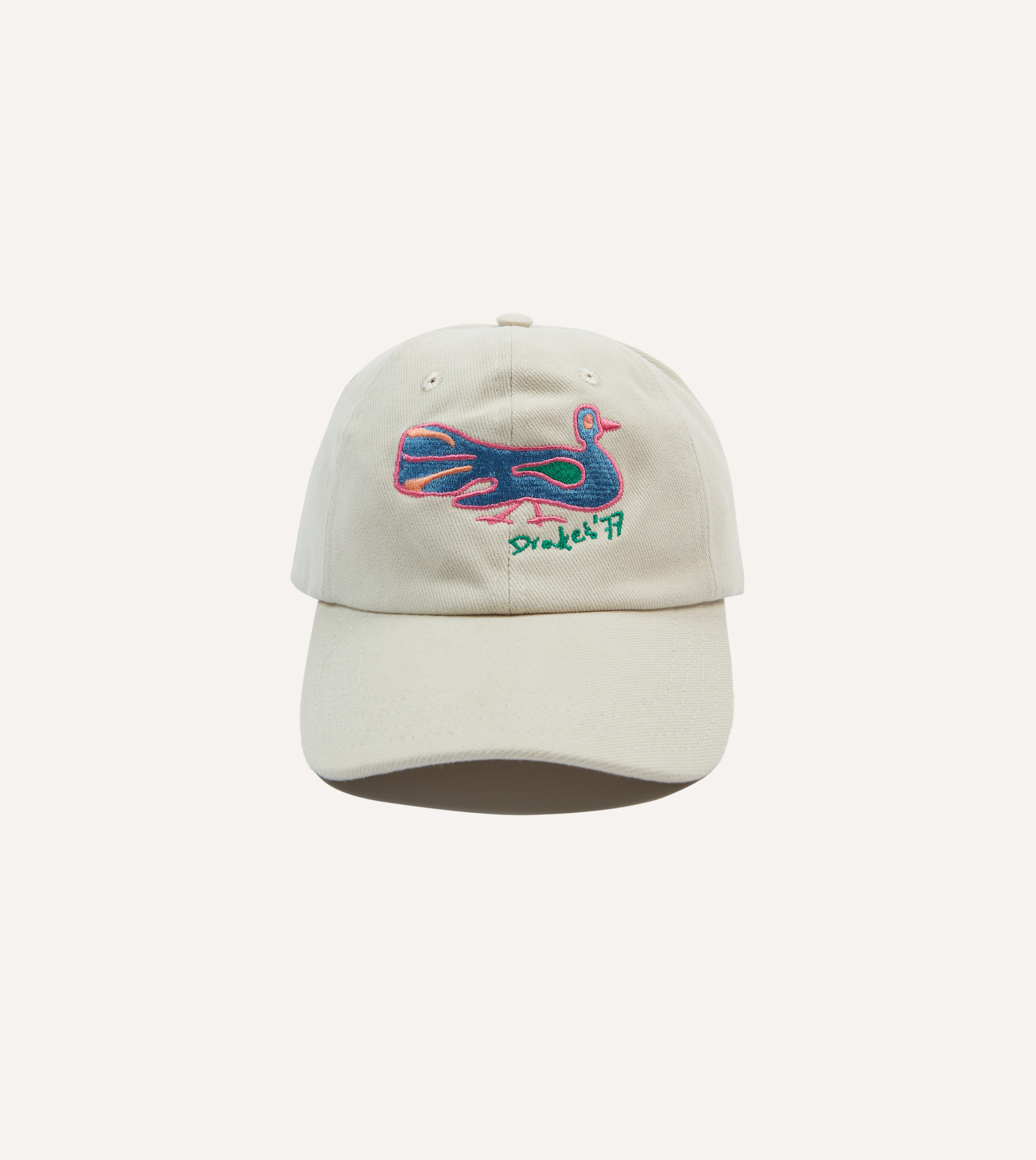 Stylish Ecru Peacock Emblem Cotton Baseball Cap for Men & Women - Perfect for Outdoor Activities, Sports, and Casual Wear