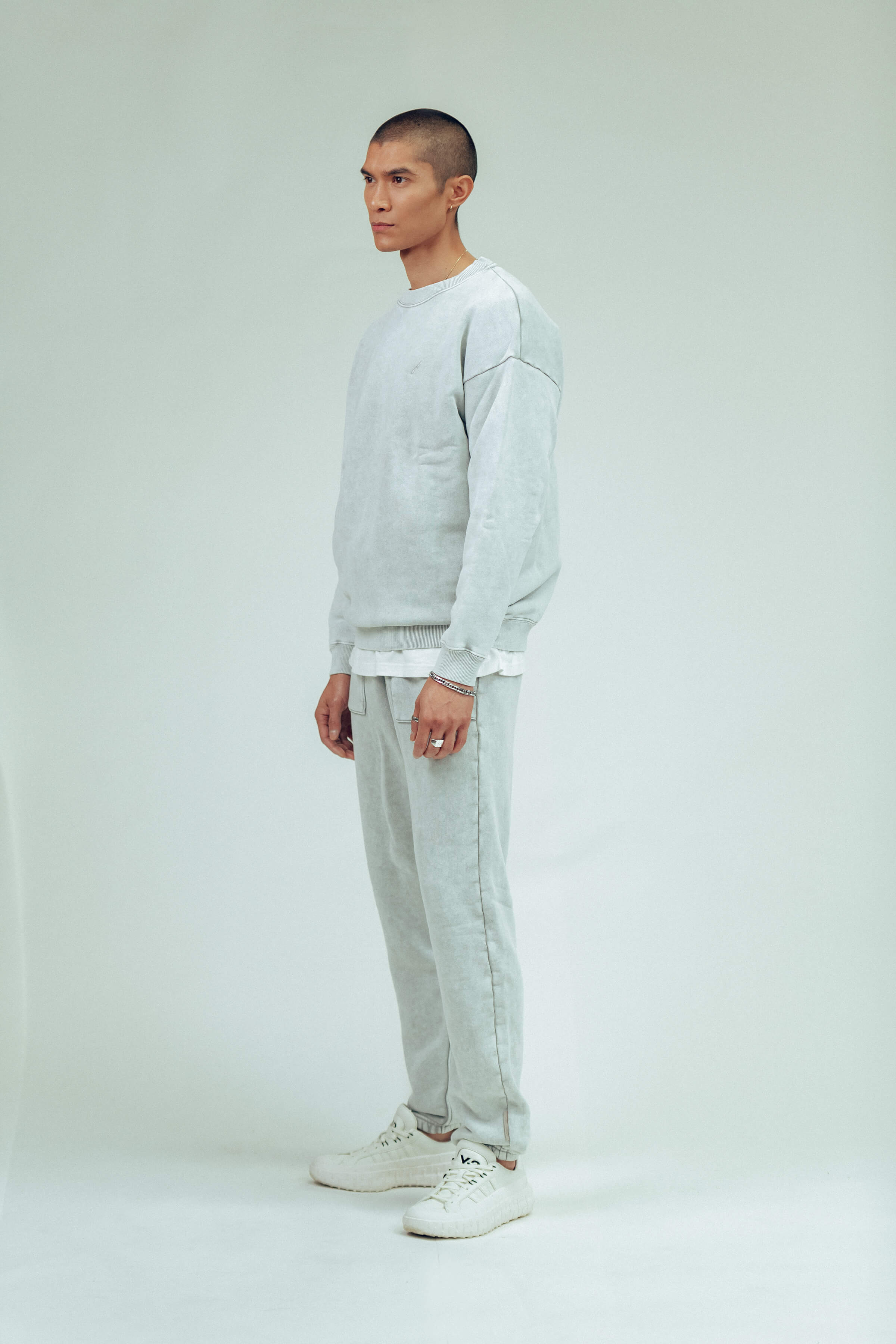 Men's 530 Washed Stone Grey Trackpants - Comfortable Jogger Pants for Running, Gym & Casual Wear