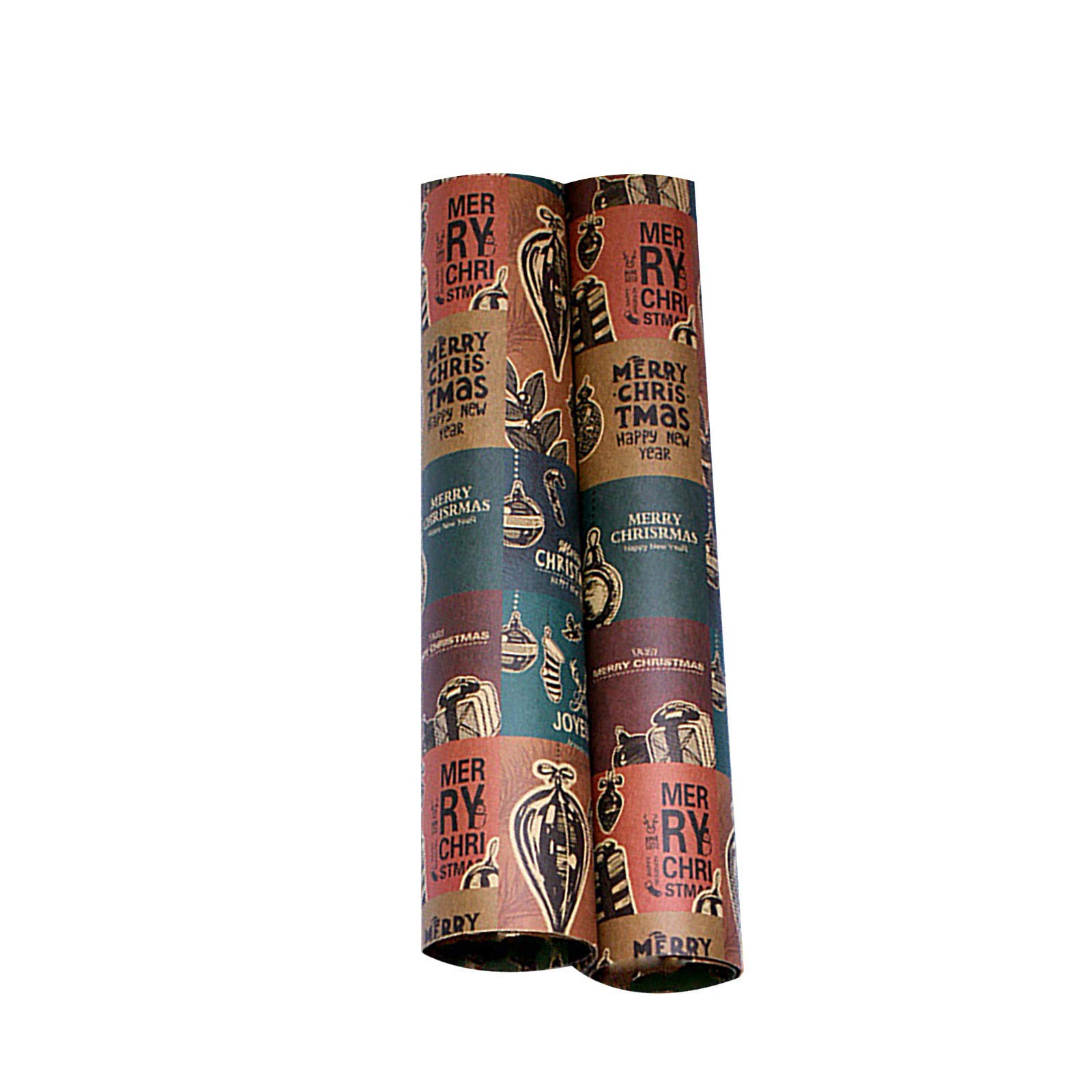 Premium Christmas Wrapping Paper Roll - Eco-Friendly Kraft Paper with Festive Holiday Designs for Gift Wrapping & Present Decorations | Perfect for Christmas Gifts, Holiday Parties & Festive Celebrations