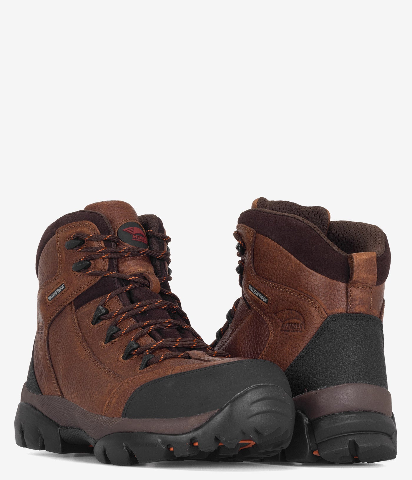 Avenger 6 Composite Safety Toe Waterproof Work Boots for Men - Durable Construction & Slip-Resistant for Outdoor Jobs, Hiking & Industrial Work